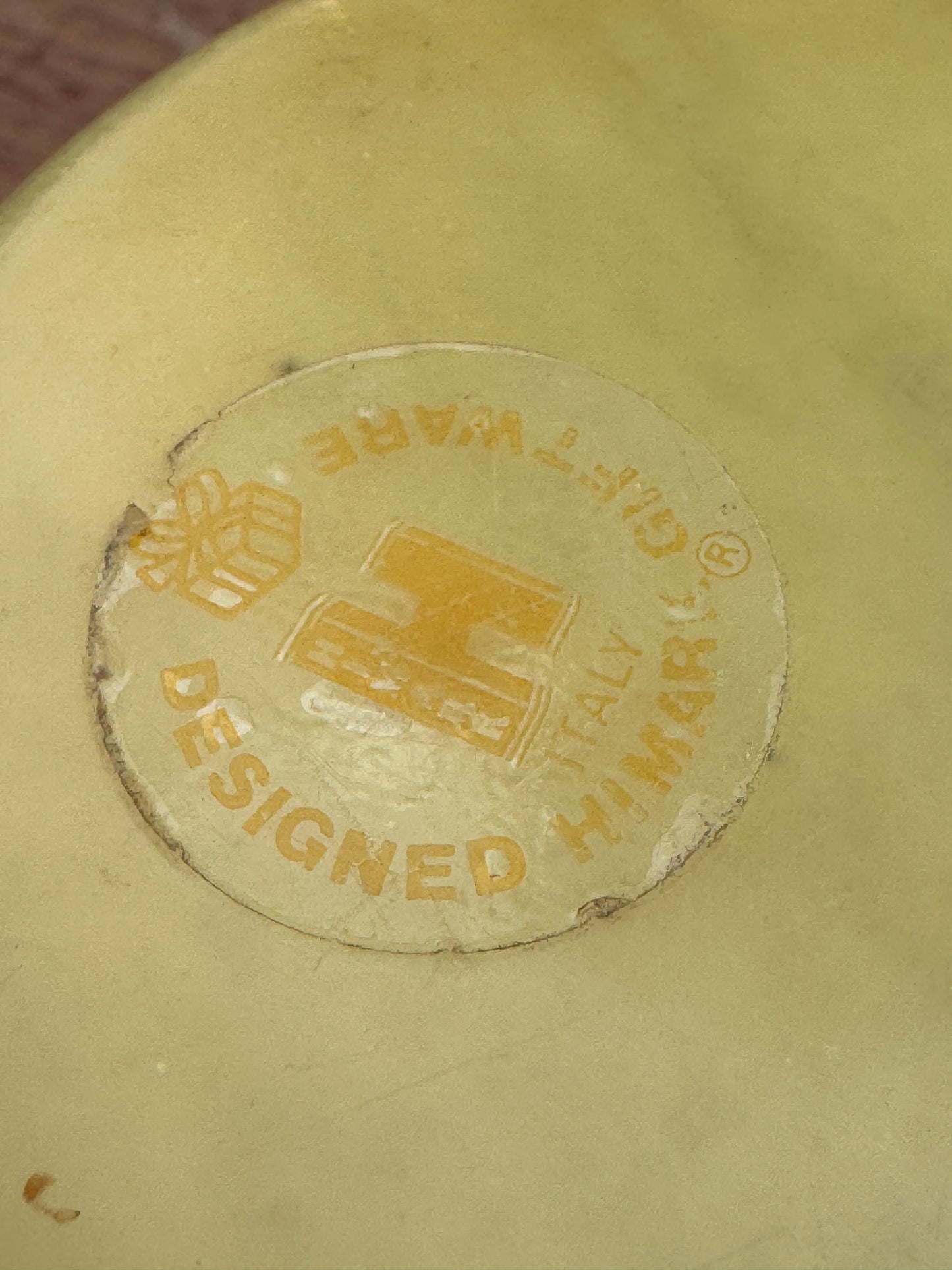 Vintage Italian Himark Alabaster Round Keepsake Trinket Box