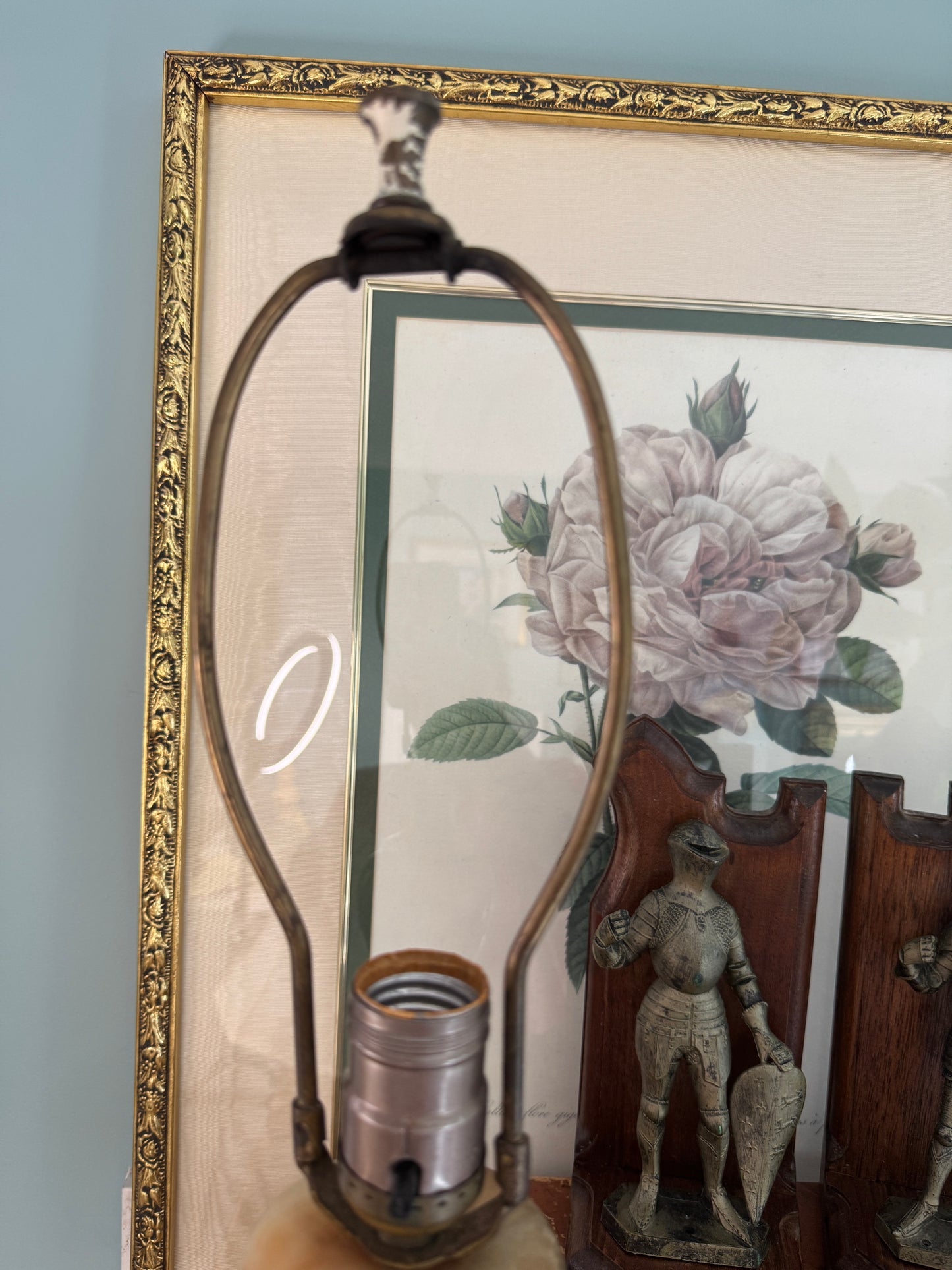 Vintage Italian Carved Alabaster Urn Lamp
