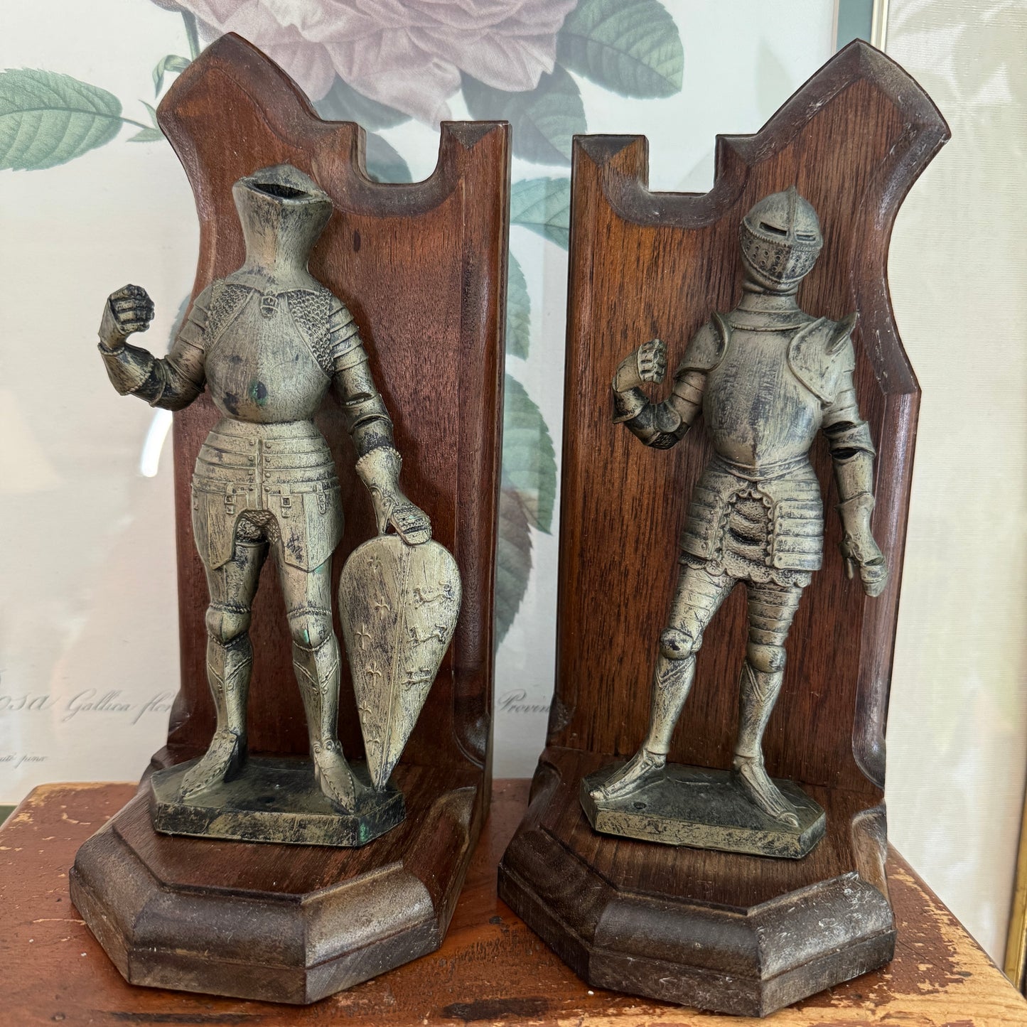 Two Vintage Italian Medieval Knight Figurines