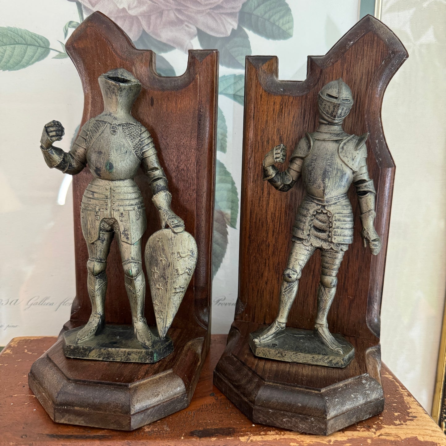 Two Vintage Italian Medieval Knight Figurines