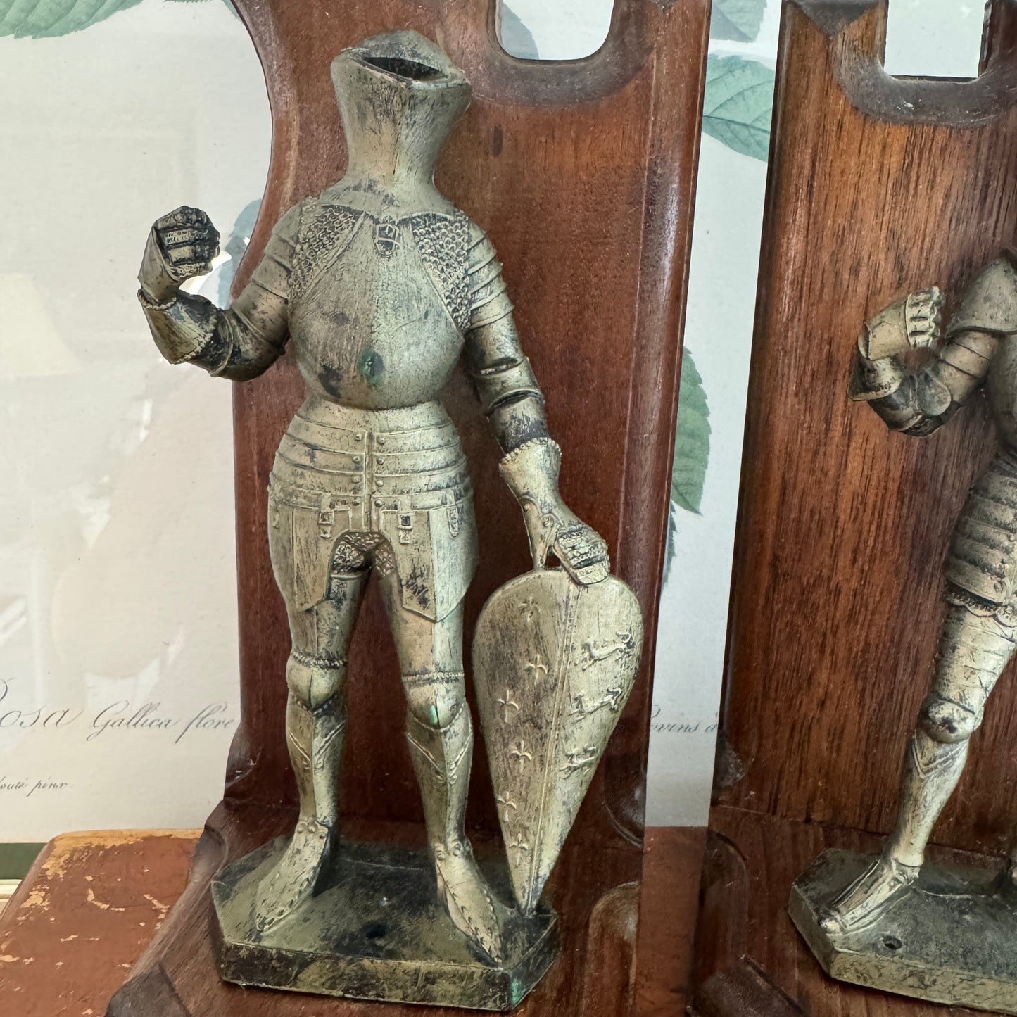 Two Vintage Italian Medieval Knight Figurines
