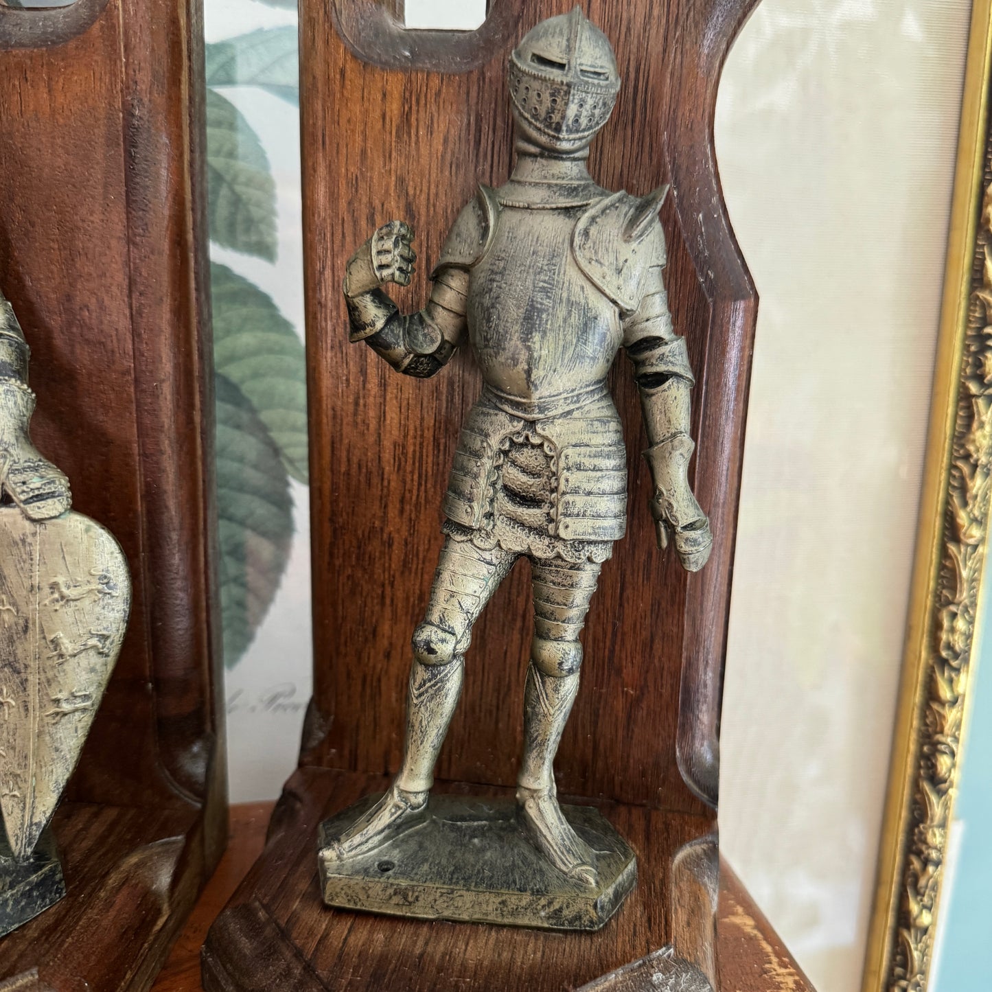 Two Vintage Italian Medieval Knight Figurines