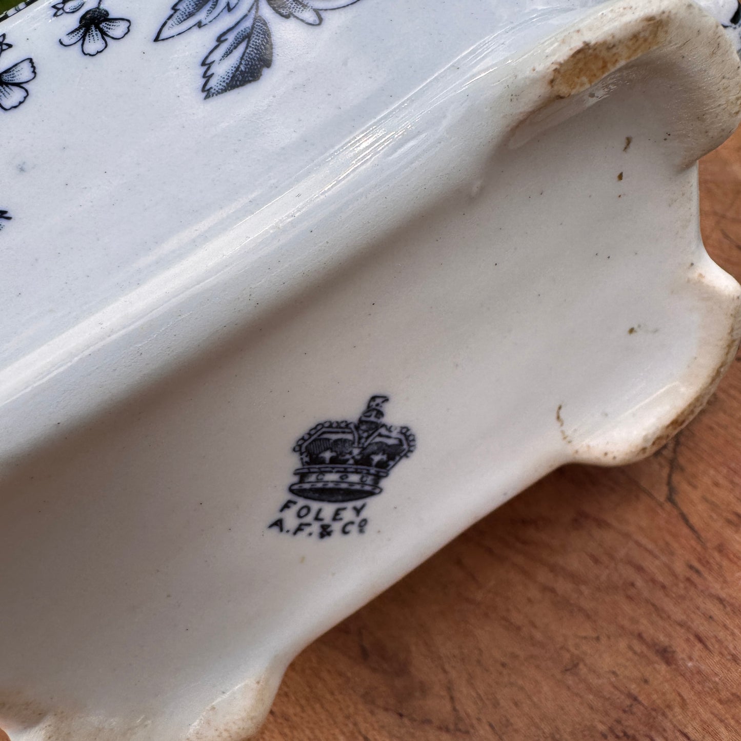 Collection of Three Creamers Royal Stafford Spring Garden And A. F. Foley Transferware Milk Jugs