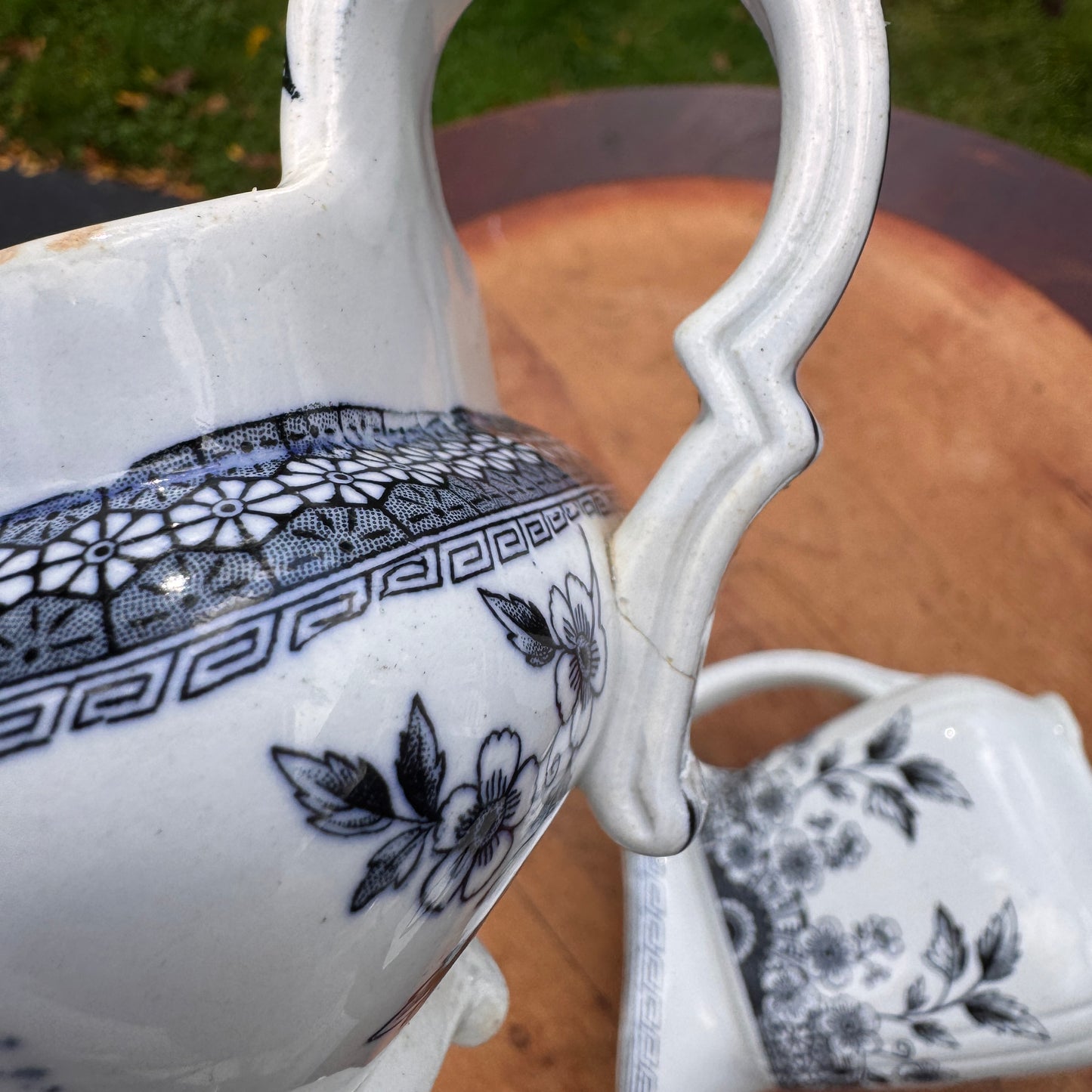 Collection of Three Creamers Royal Stafford Spring Garden And A. F. Foley Transferware Milk Jugs