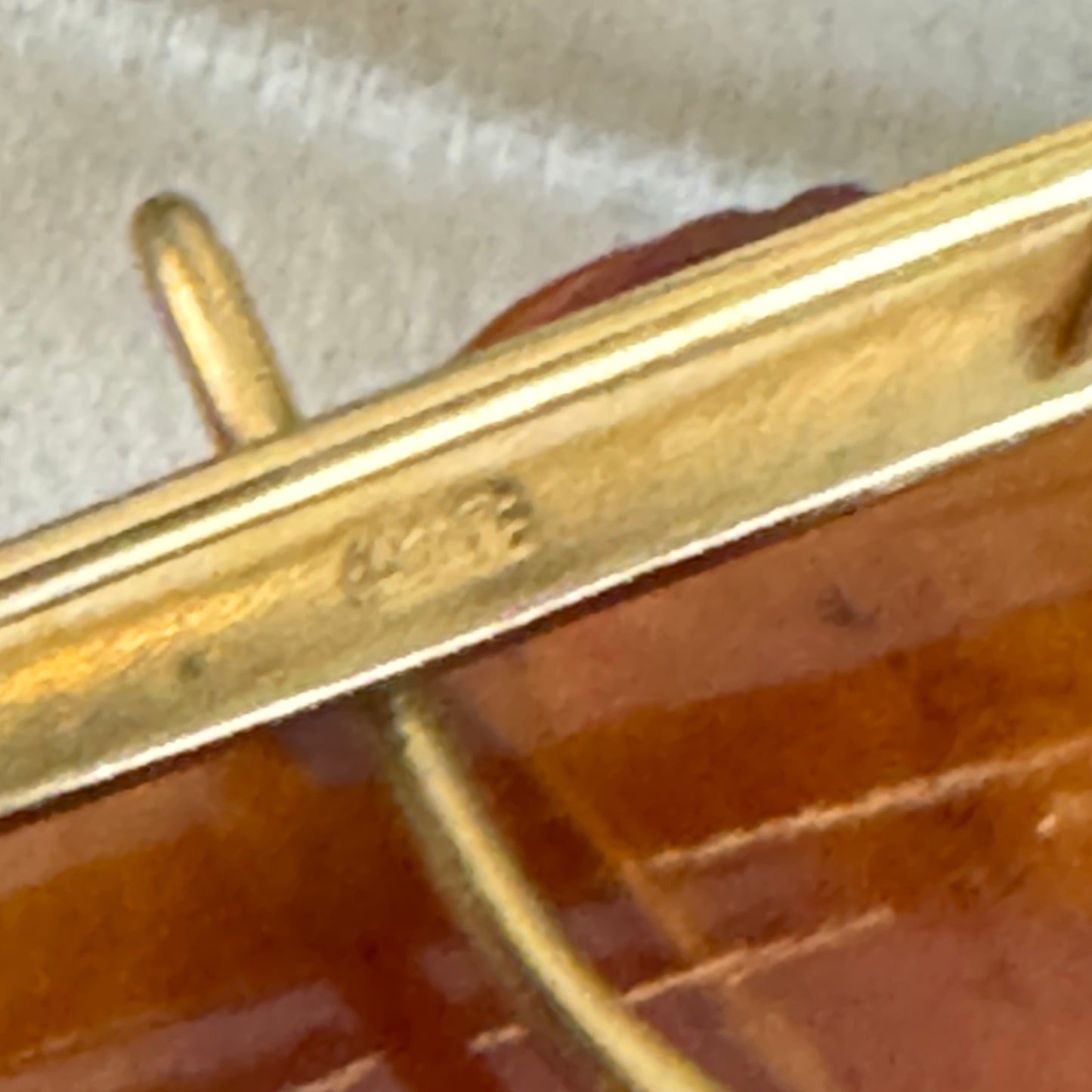 Vintage Baltic Amber Cluster of Articulated Grapes Pin
