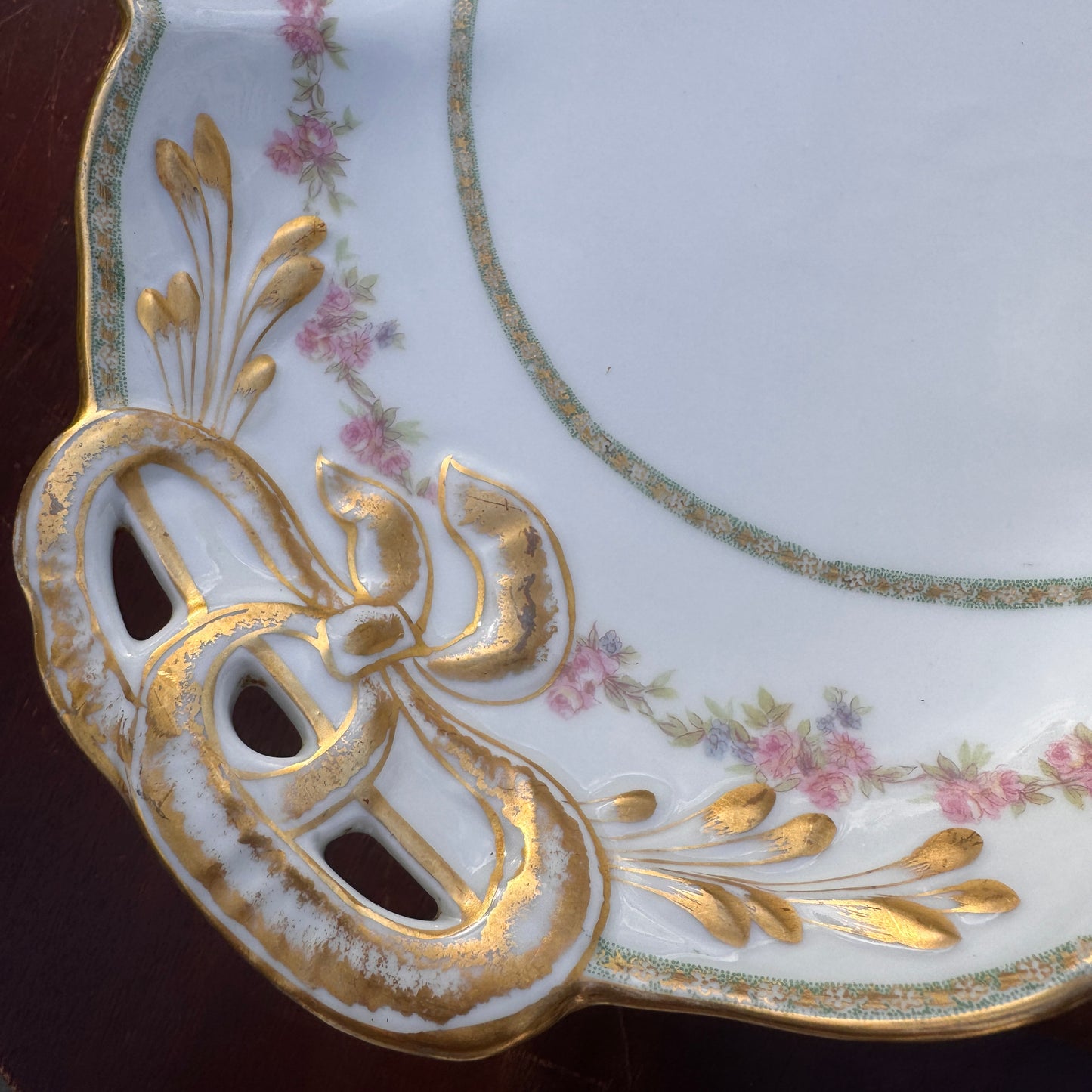 Charles Field Haviland Limoges Schleiger 400 Double Handled French Serving Dish
