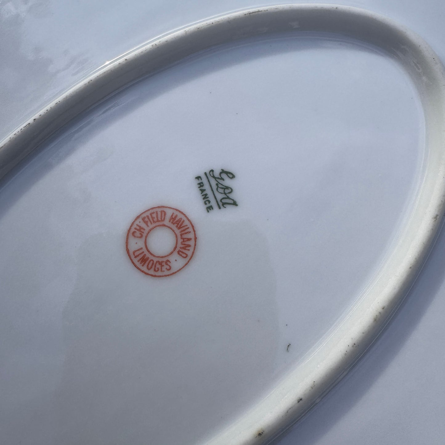Charles Field Haviland Limoges Schleiger 400 Double Handled French Serving Dish