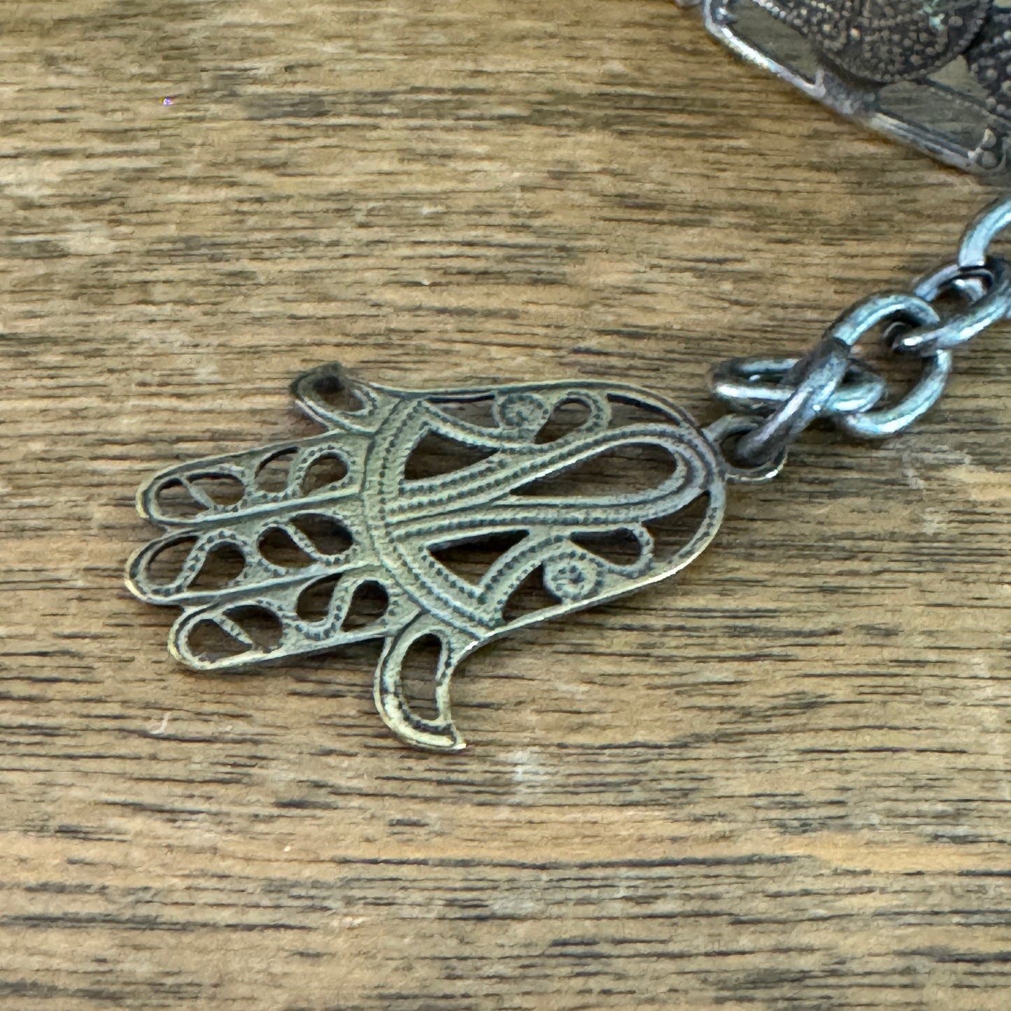 1950's Egyptian Pharaoh Hamsa Hand of God Bracelet
