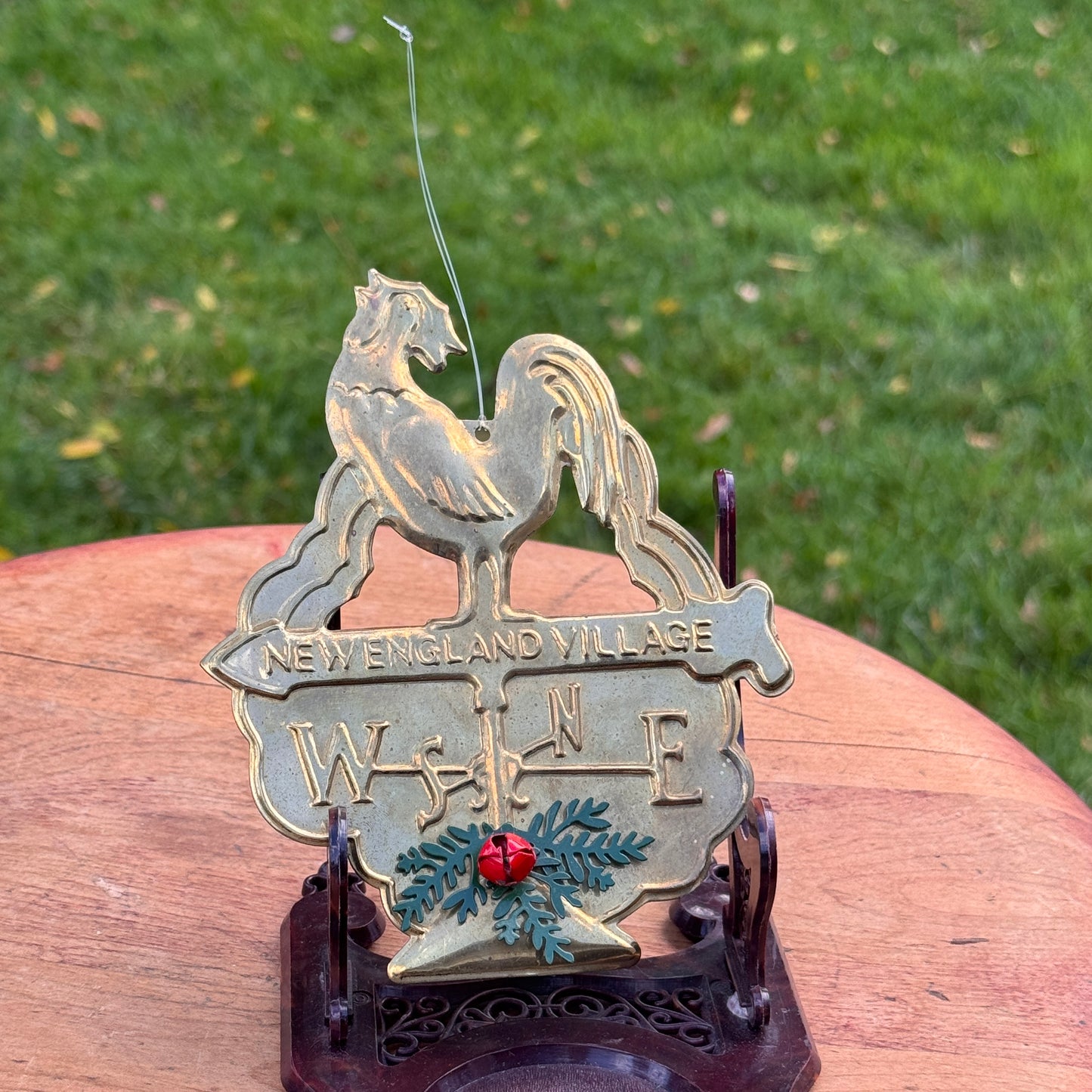 Vintage Dept 56 New England Village Rooster Weathervane Ornament Hong Kong
