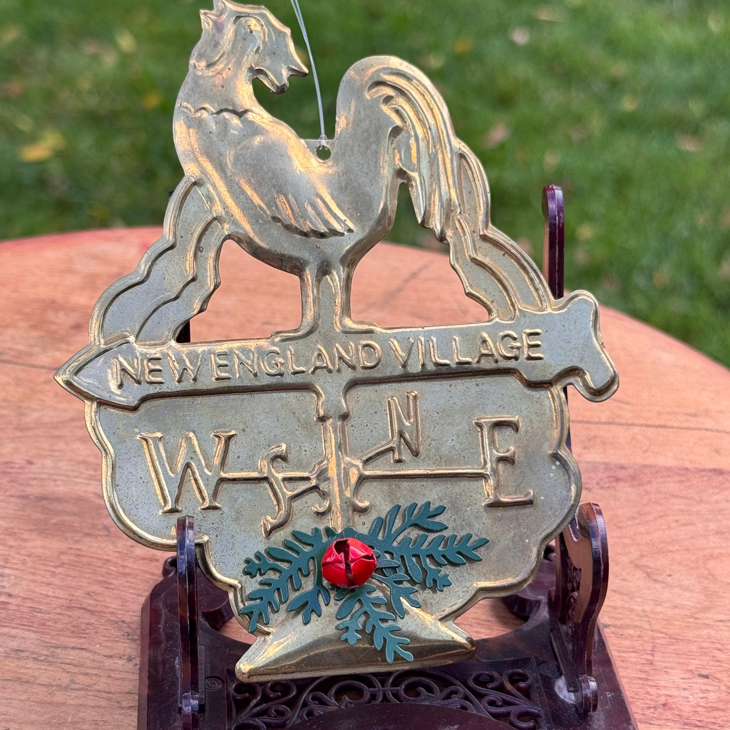Vintage Dept 56 New England Village Rooster Weathervane Ornament Hong Kong