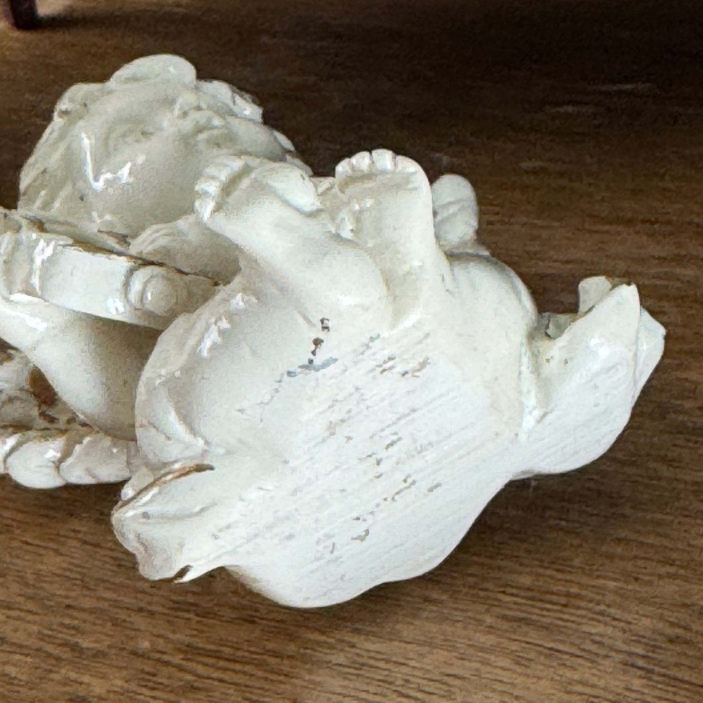 Vintage Miniature Cherub Putti with Harp