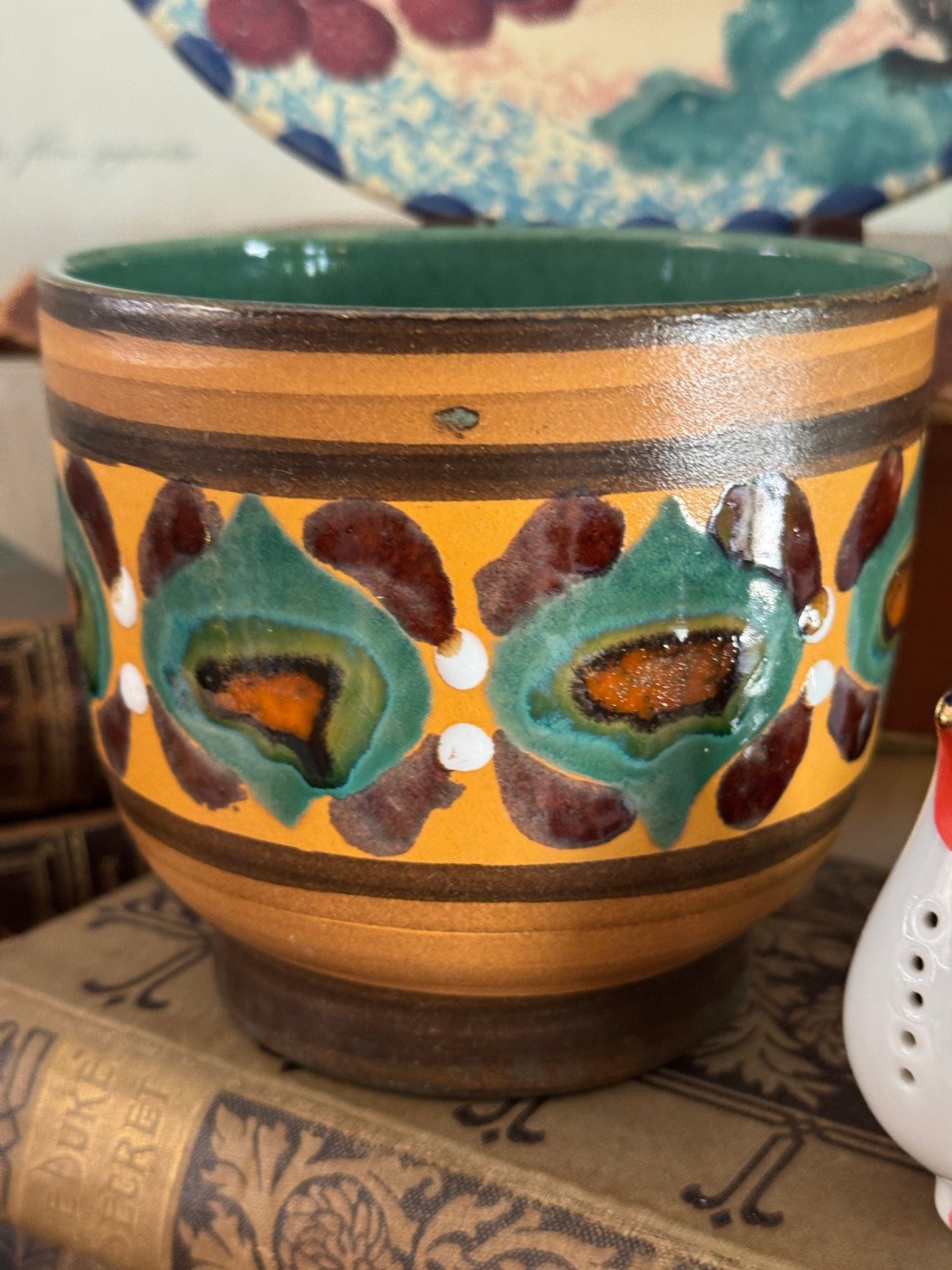 Mid Century Modern B.P.I. Heffen Calla Lilly Pottery Planter