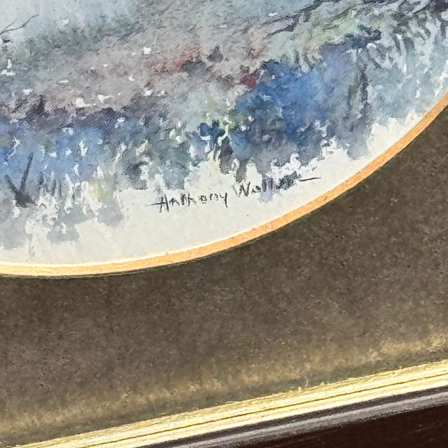Two Anthony Walter English Framed Lithographs Summer Meadow and Blue & Silver