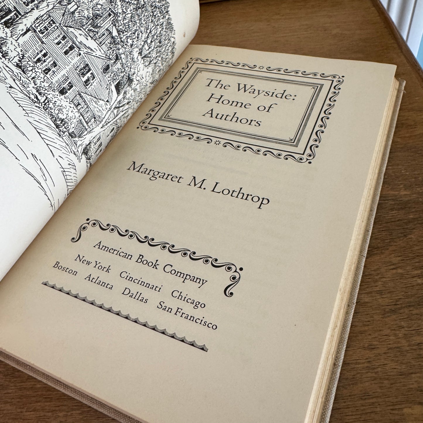 The Wayside: Home of Authors Margaret Lothrop 1940 Signed Book
