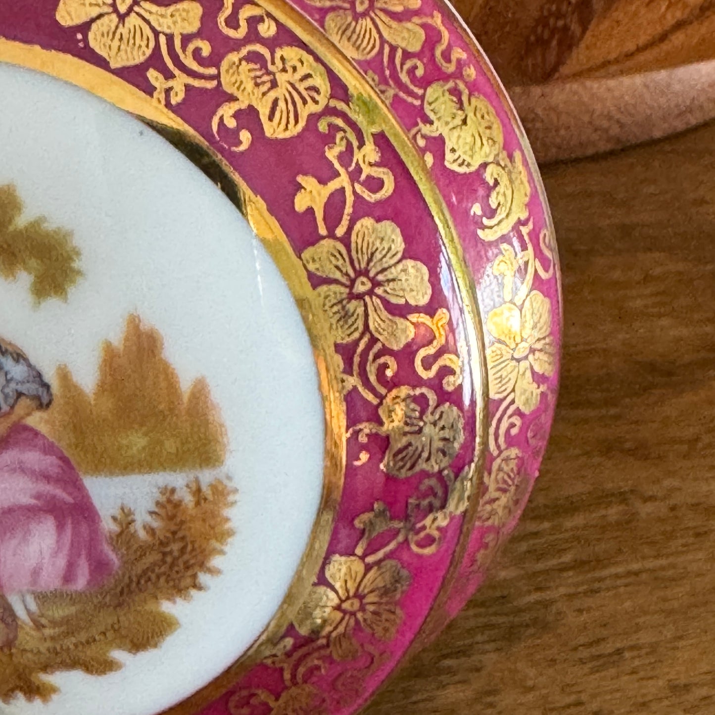 Vintage French Imperial Limoges Fragonnard Trinket Box