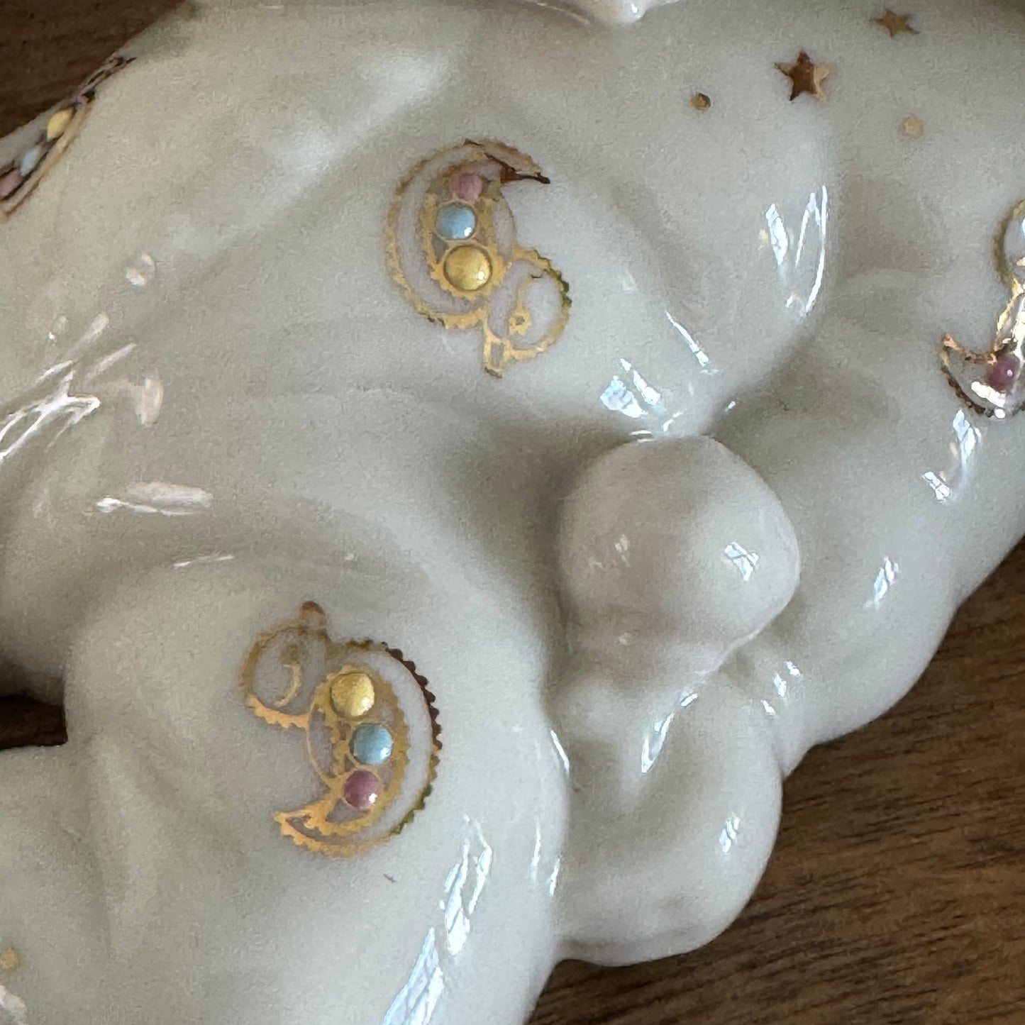 Vintage Lenox China Jewels Collection Hush Little Baby Figurine