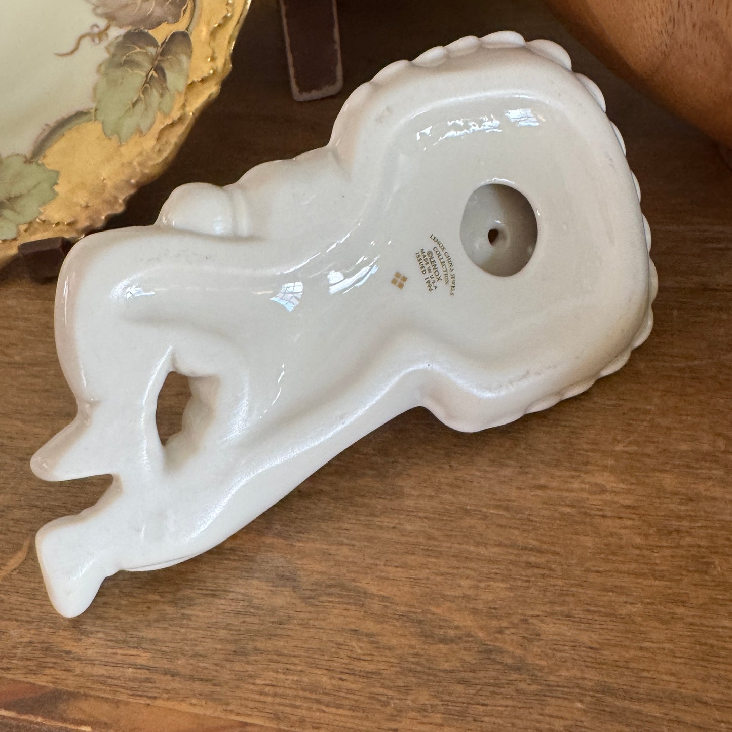 Vintage Lenox China Jewels Collection Hush Little Baby Figurine