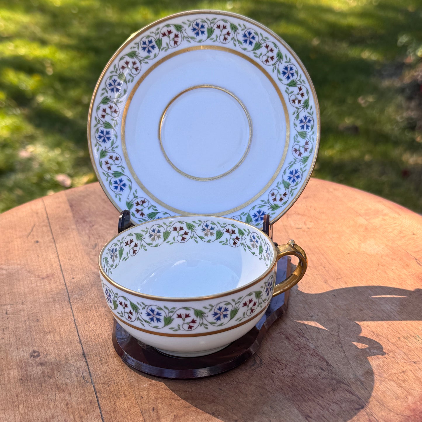 Vintage C H Field Haviland Limoges GDA French Demitasse Cup and Saucer
