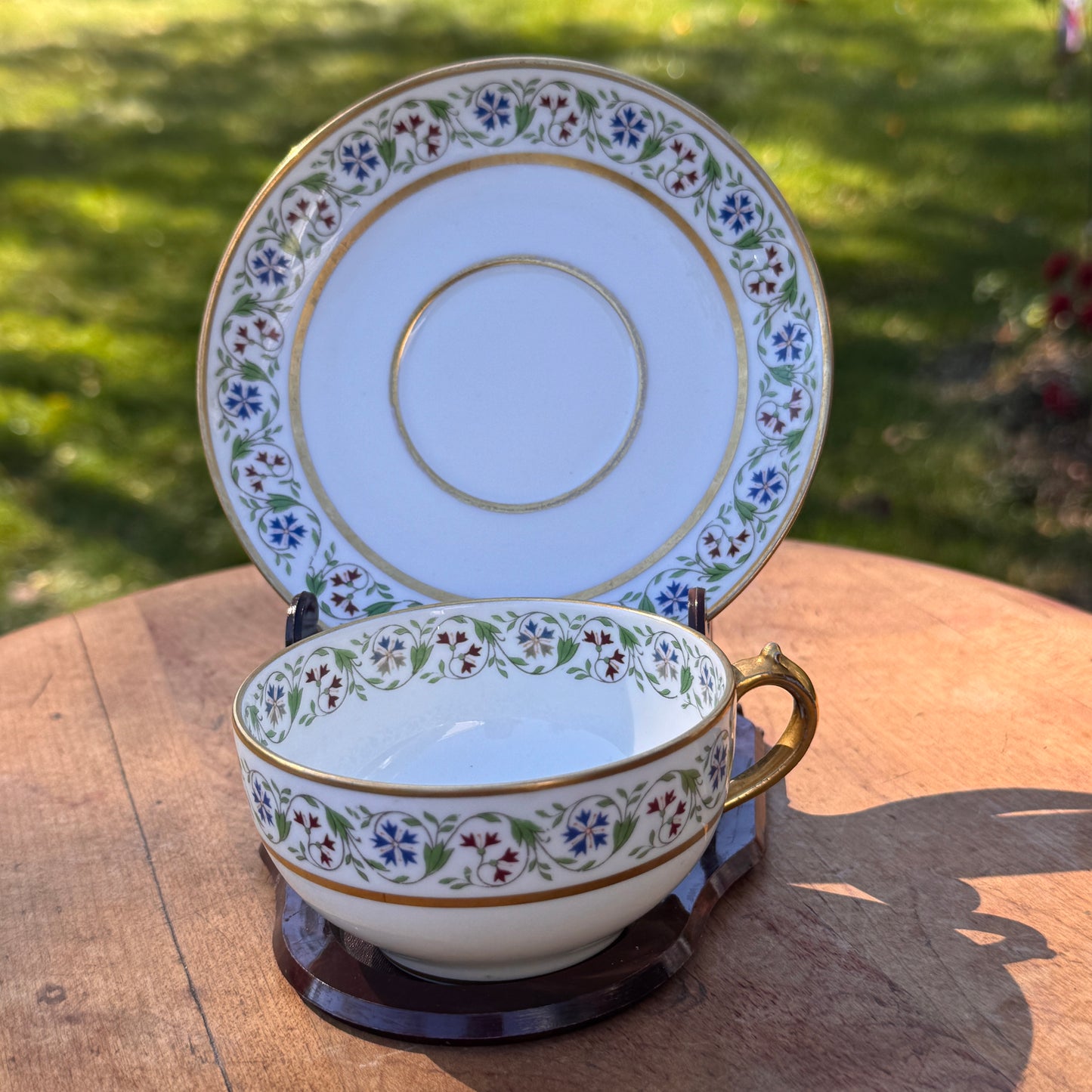 Vintage C H Field Haviland Limoges GDA French Demitasse Cup and Saucer