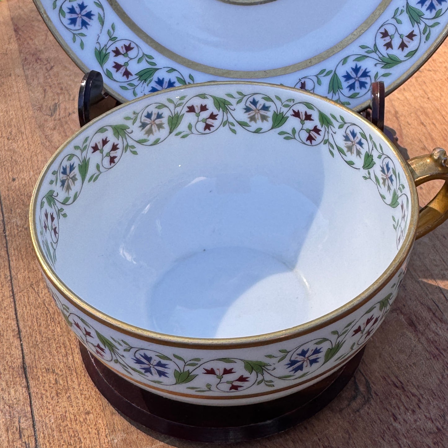Vintage C H Field Haviland Limoges GDA French Demitasse Cup and Saucer