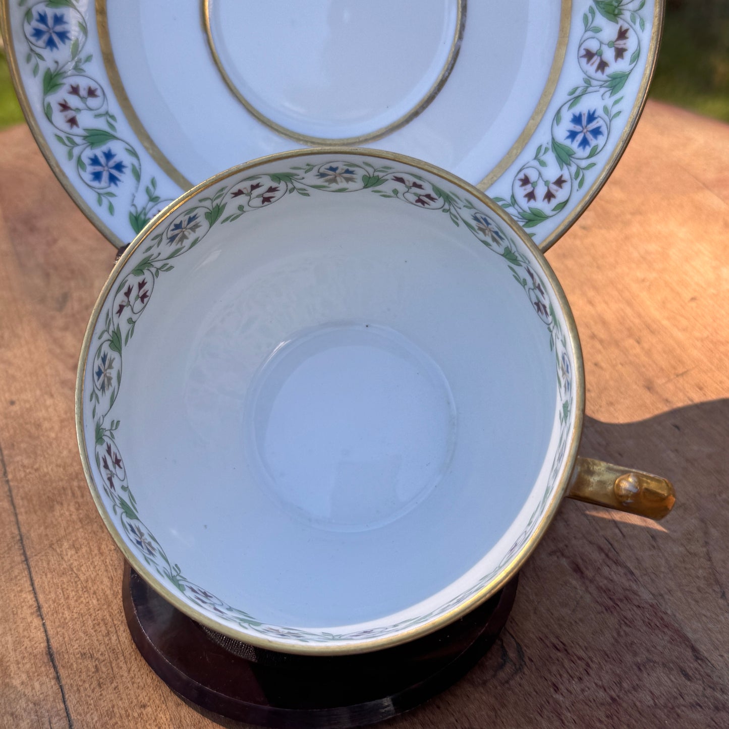 Vintage C H Field Haviland Limoges GDA French Demitasse Cup and Saucer