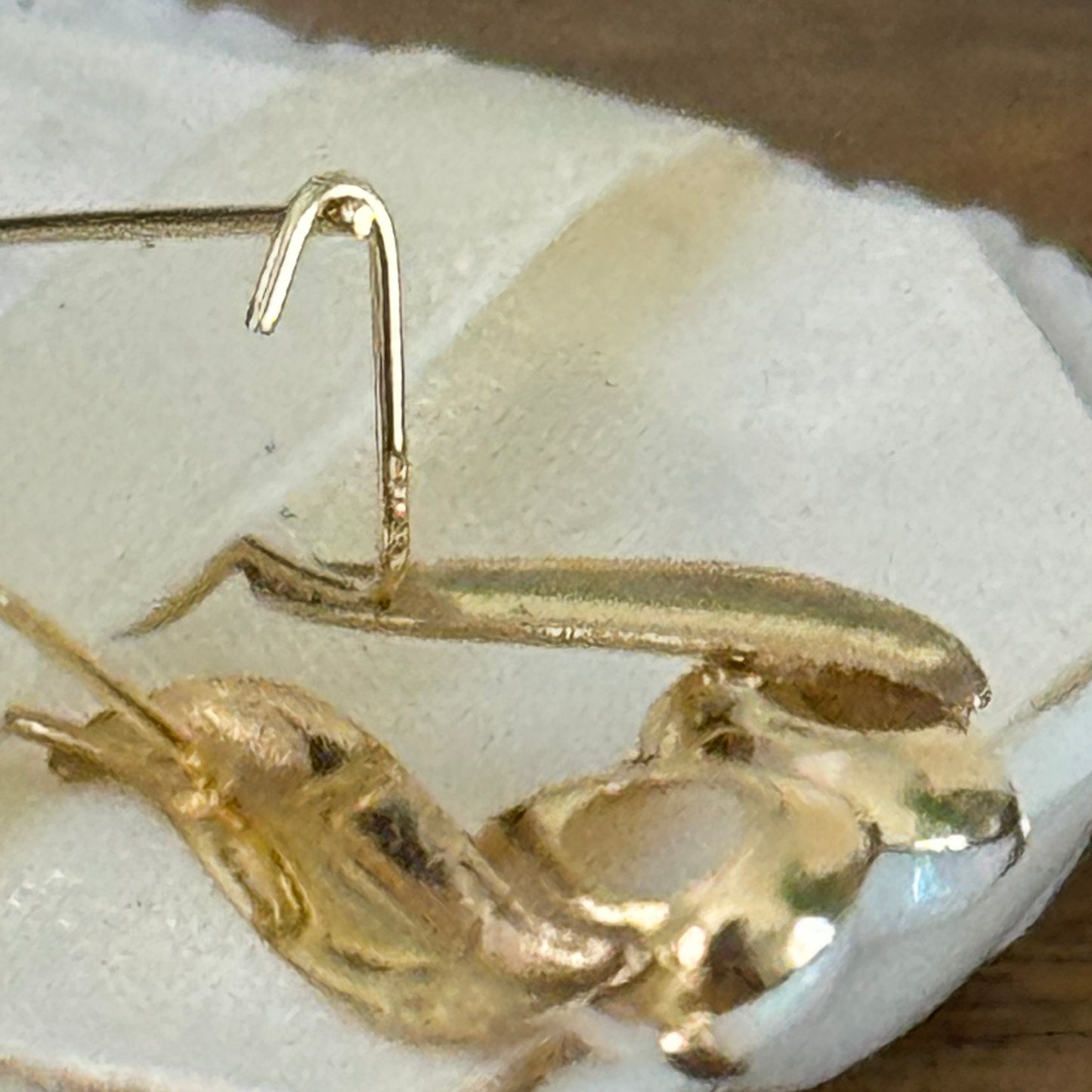 Vintage 14K Yellow Gold Opal Earrings