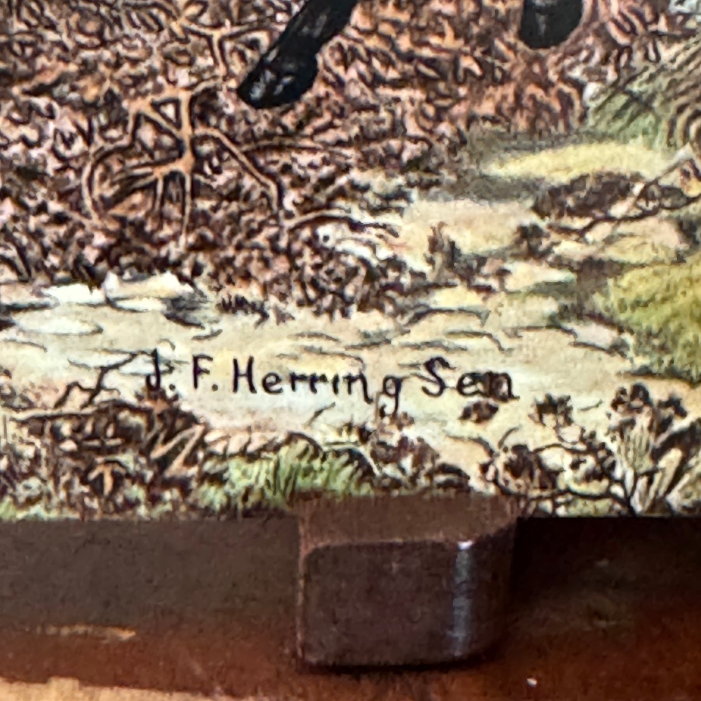 English Hunt Scene Trivet J. F. Herring SR. Artist