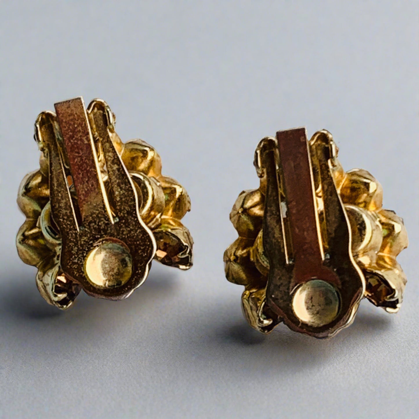 Vintage Sparkling Rhinestone Earrings