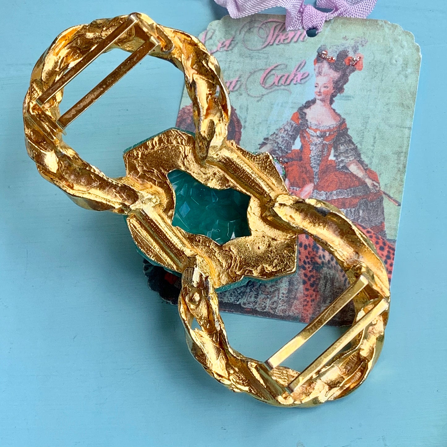 Vintage Sash Dress Slide Buckle