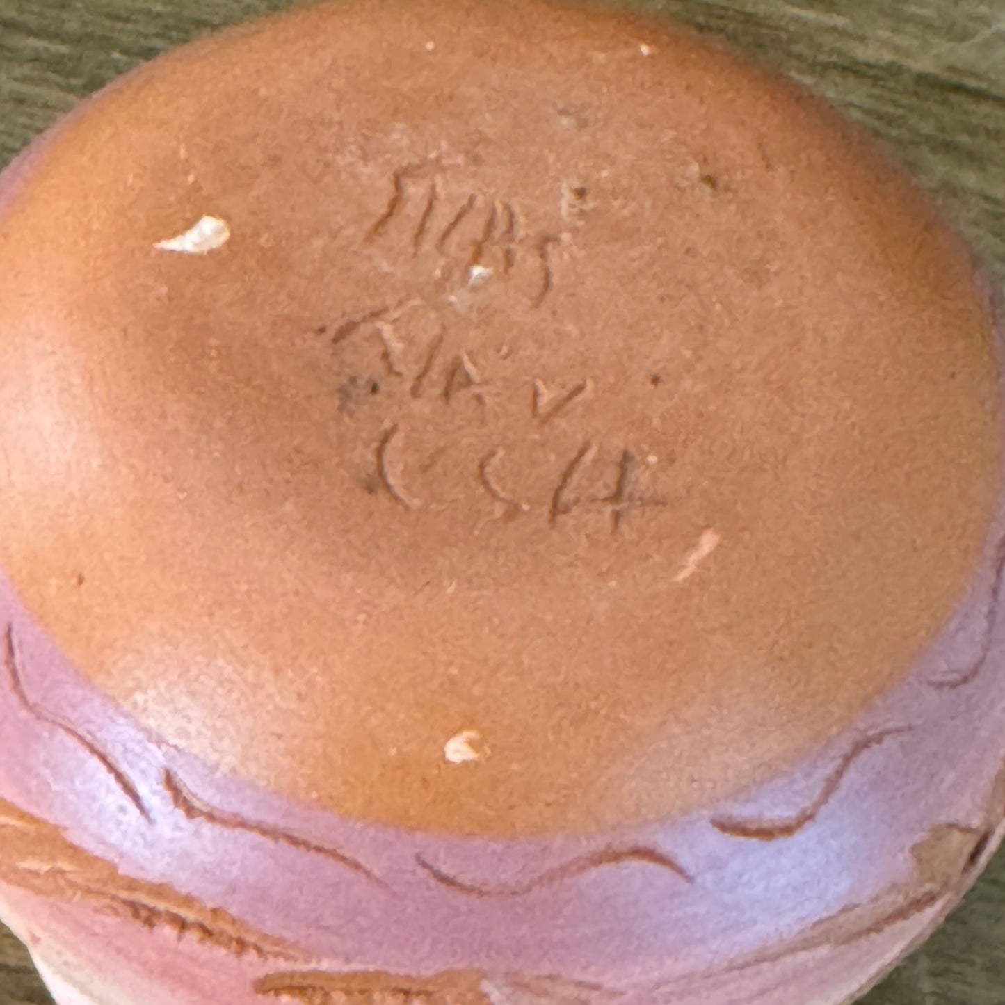 Handmade Native American Mesa Verde Pottery Signed Vase COA