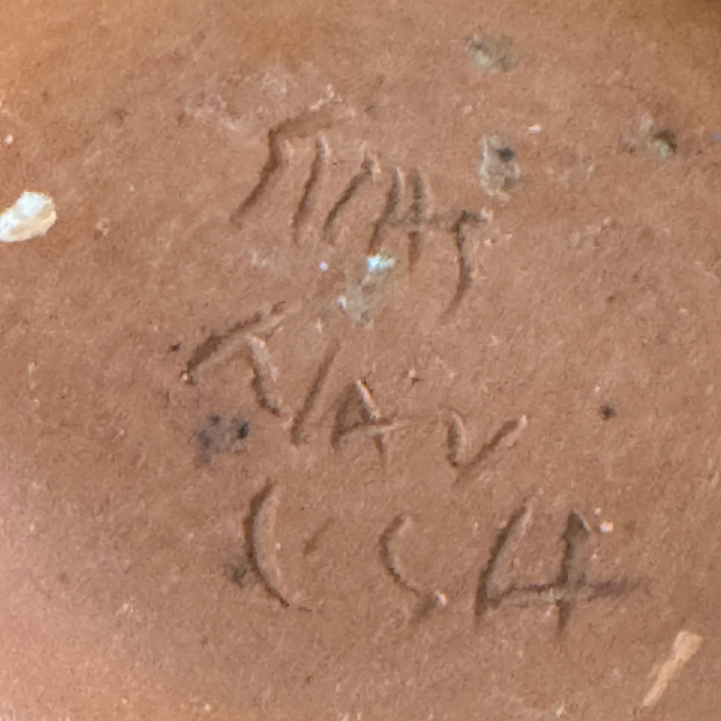 Handmade Native American Mesa Verde Pottery Signed Vase COA