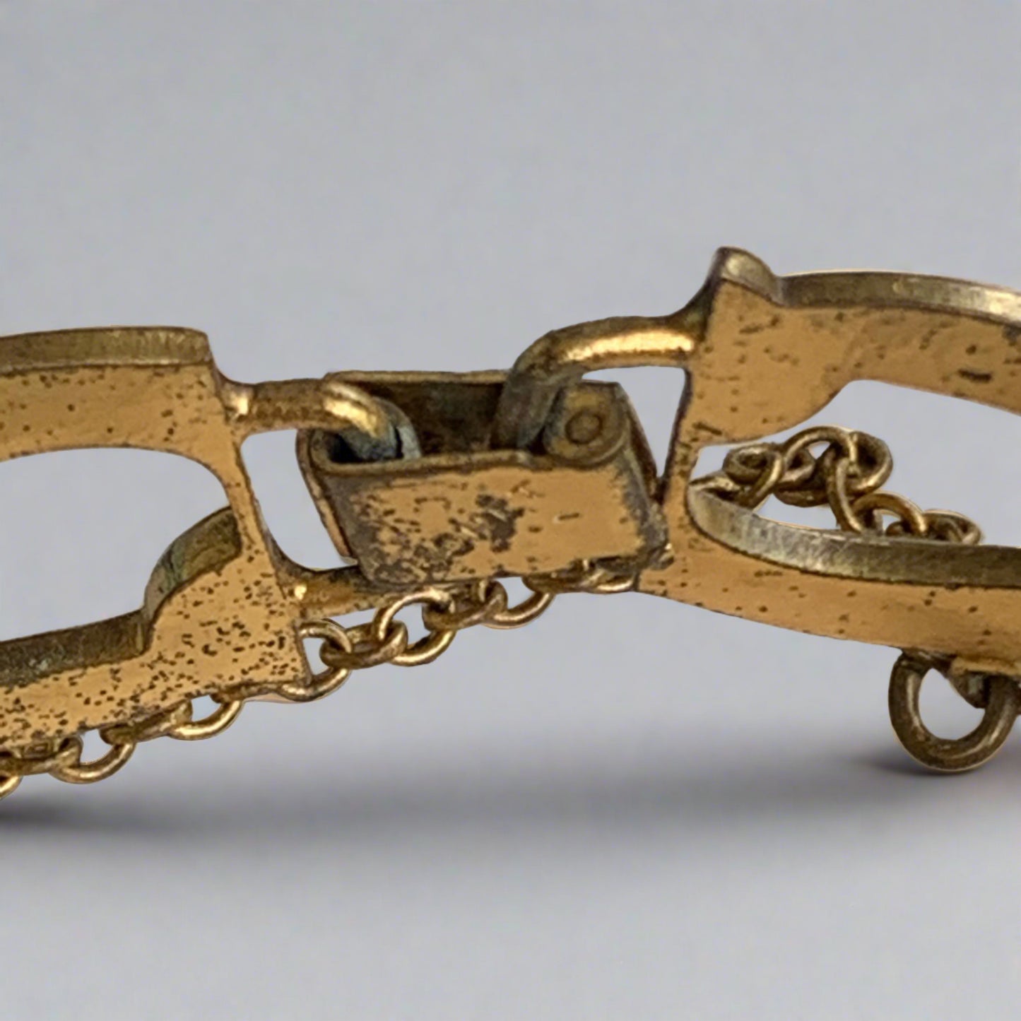 Vintage Monet Gold Tone Metal Bracelet