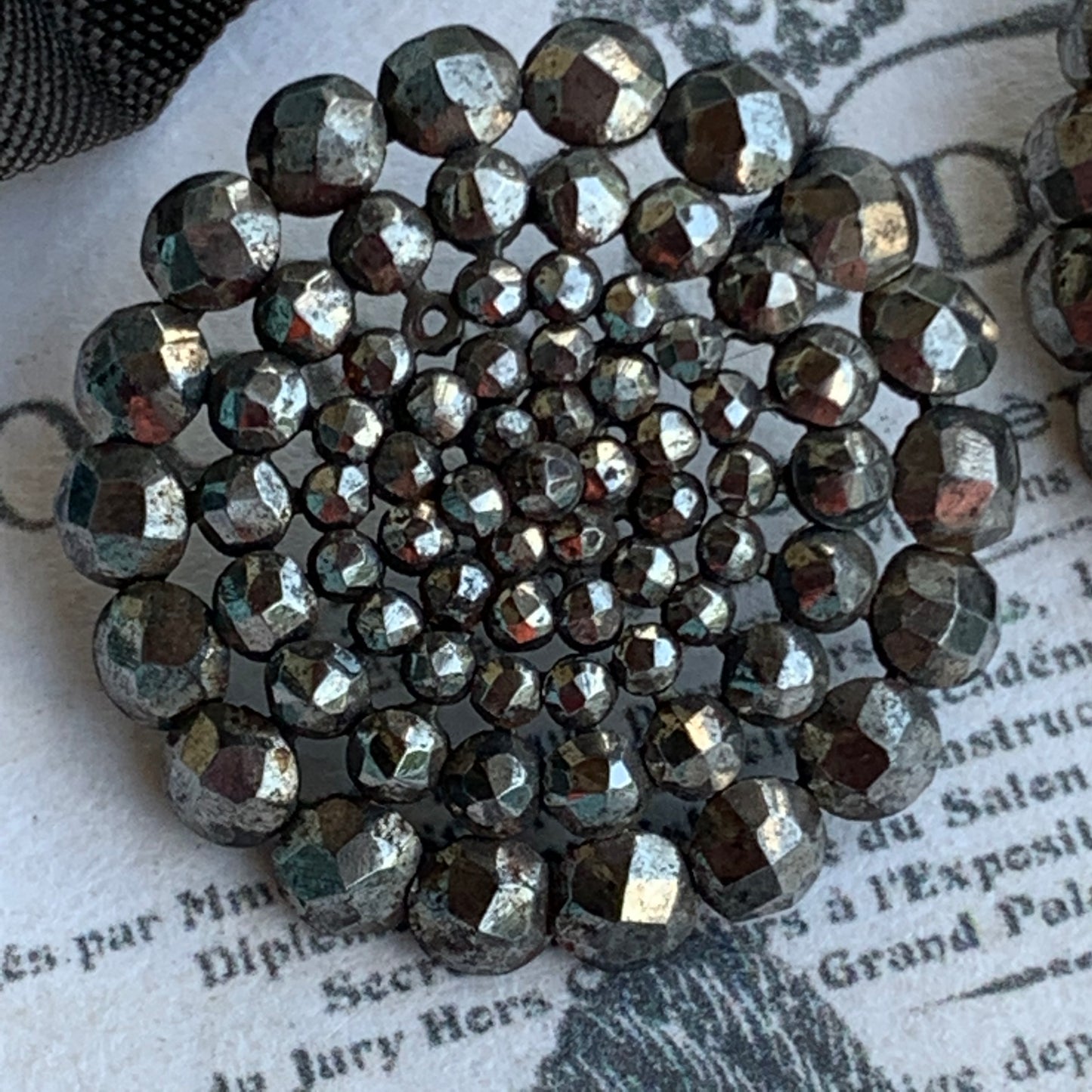 Two Victorian Open Work Riveted Cut Steel Buttons
