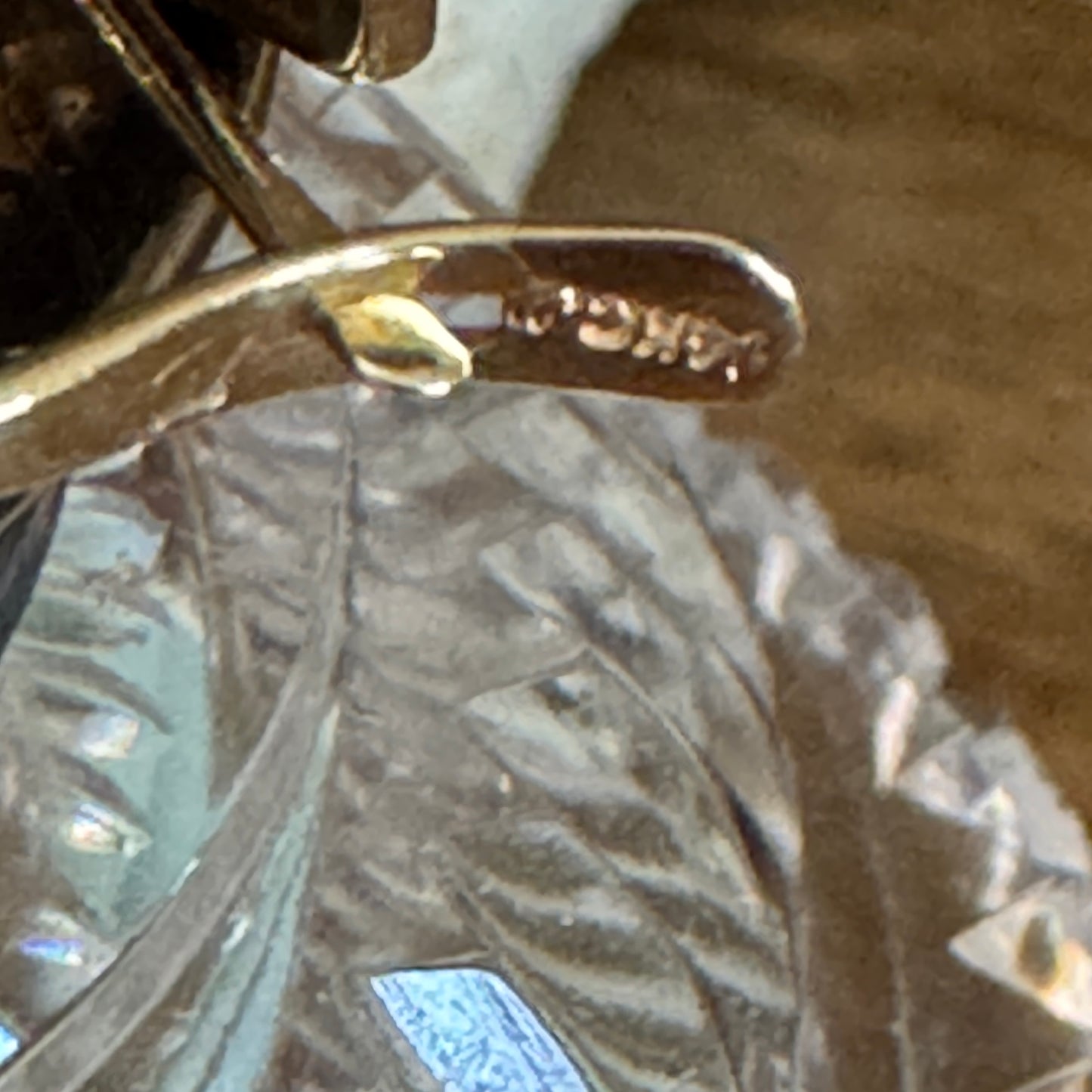 14k Yellow Gold Fancy J Hoop Earrings