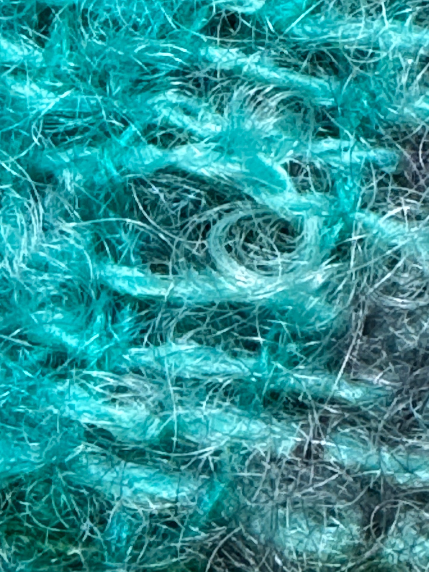 Irish Donegal Design Green,Purple & Blue Plaid Mohair Wool Blanket