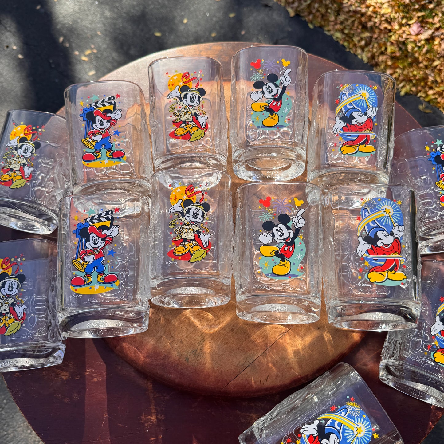 13 Walt Disney World Celebration Glasses McDonalds 2000 Mickey Mouse