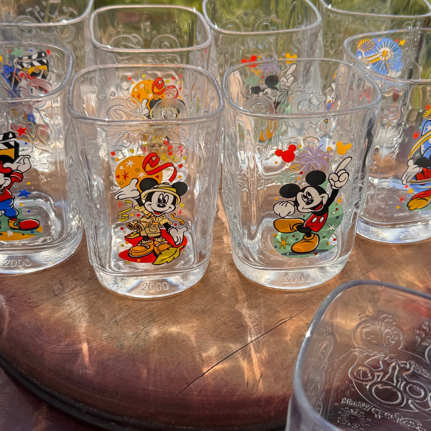 13 Walt Disney World Celebration Glasses McDonalds 2000 Mickey Mouse