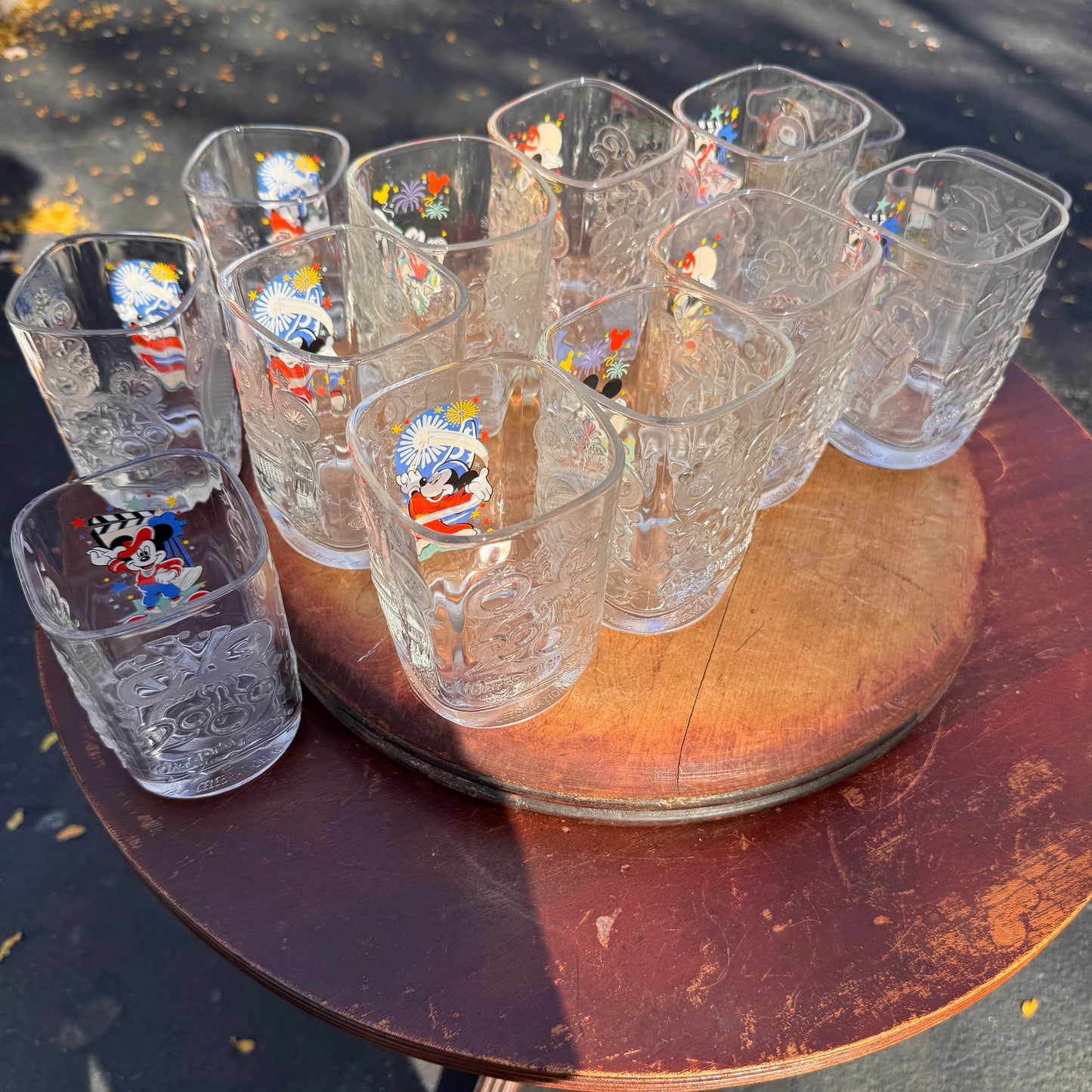 13 Walt Disney World Celebration Glasses McDonalds 2000 Mickey Mouse