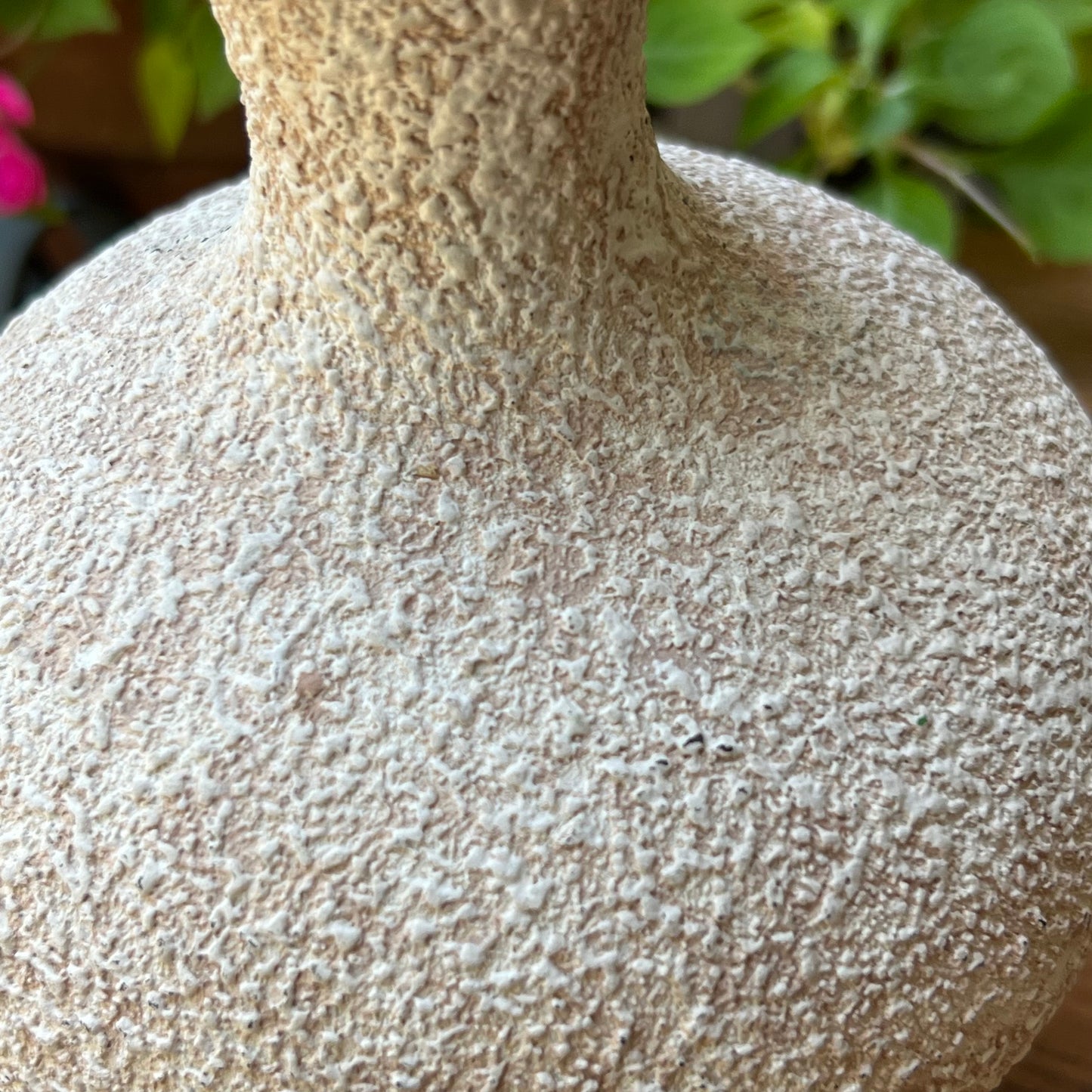 Mid Century Modern Haeger Pottery Textured Soft White Vase