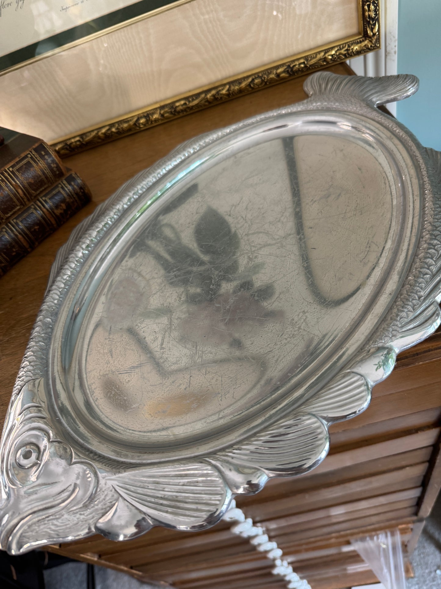 J P & L Limoges Serving Dish and Gorham Fish Plate
