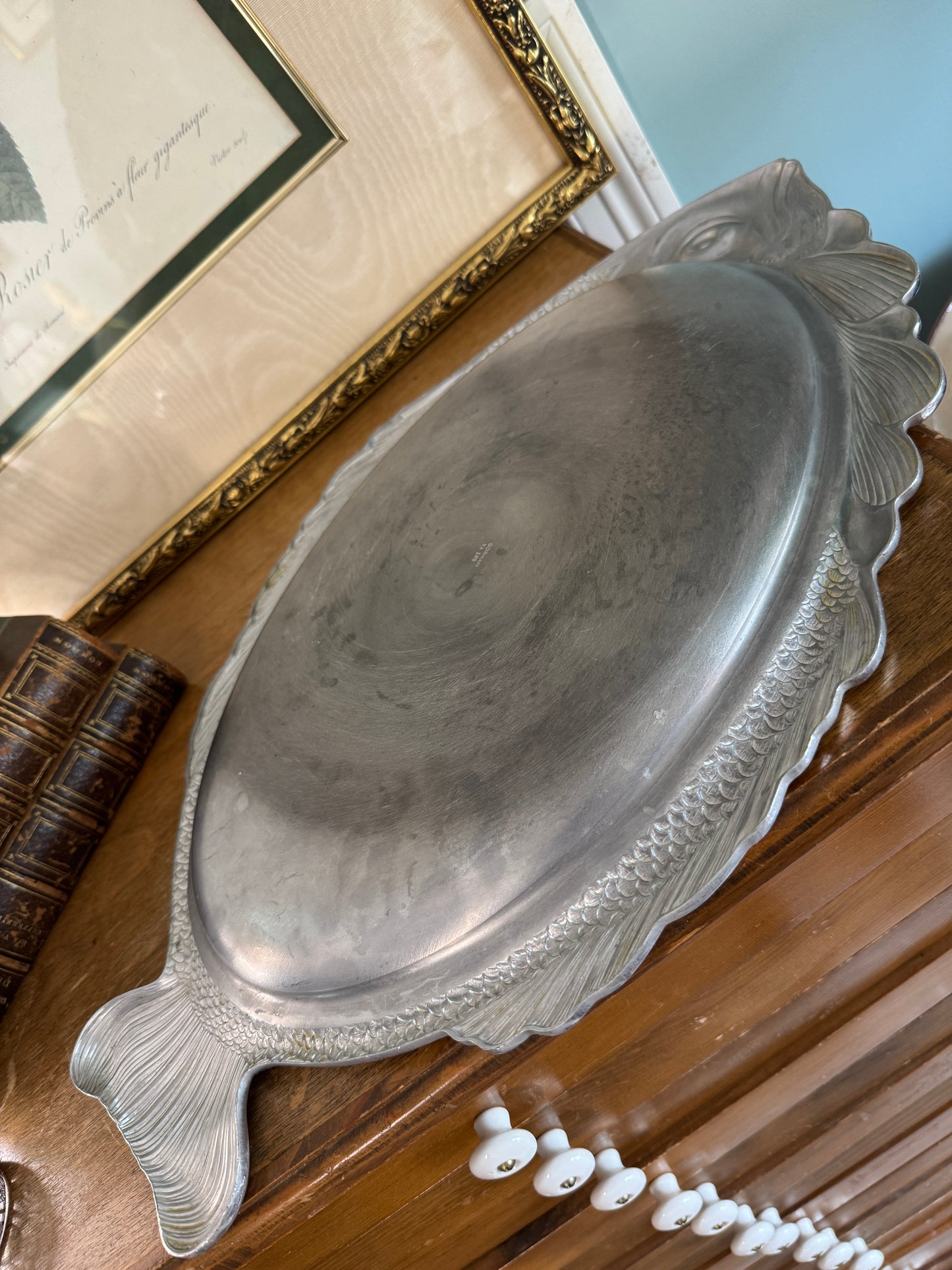 J P & L Limoges Serving Dish and Gorham Fish Plate