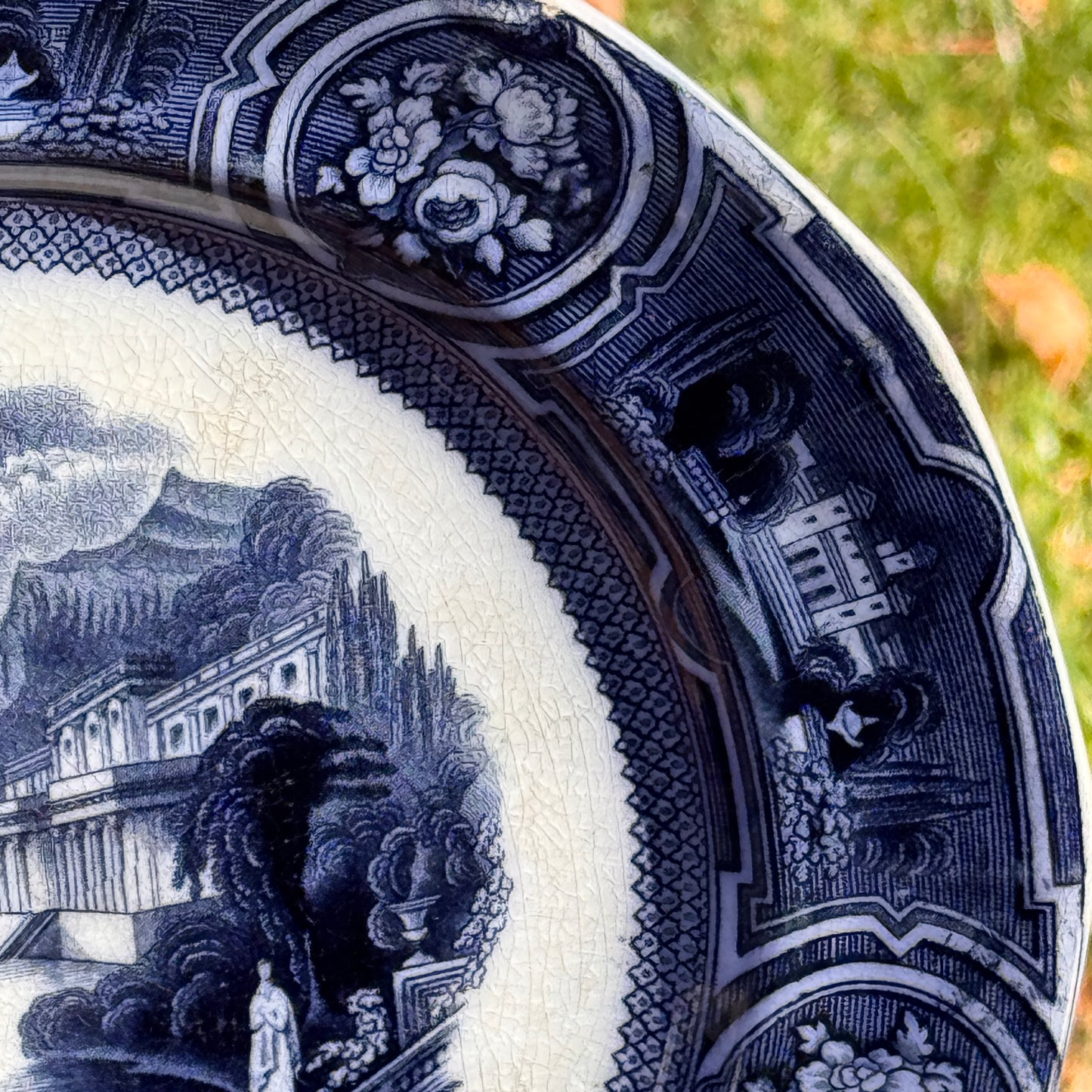 Wedgwood Flow Blue California Pearl Stoneware Plate