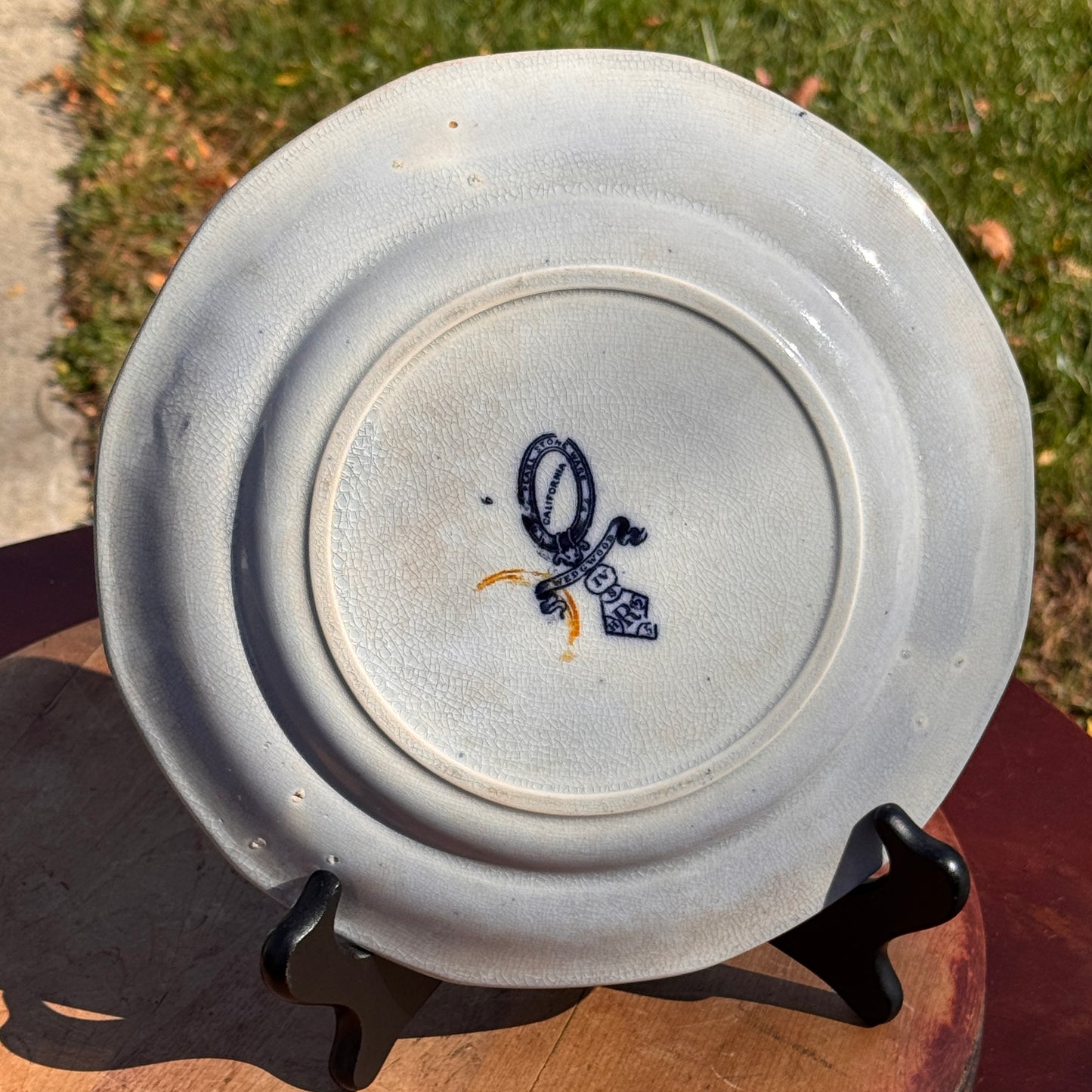 Wedgwood Flow Blue California Pearl Stoneware Plate