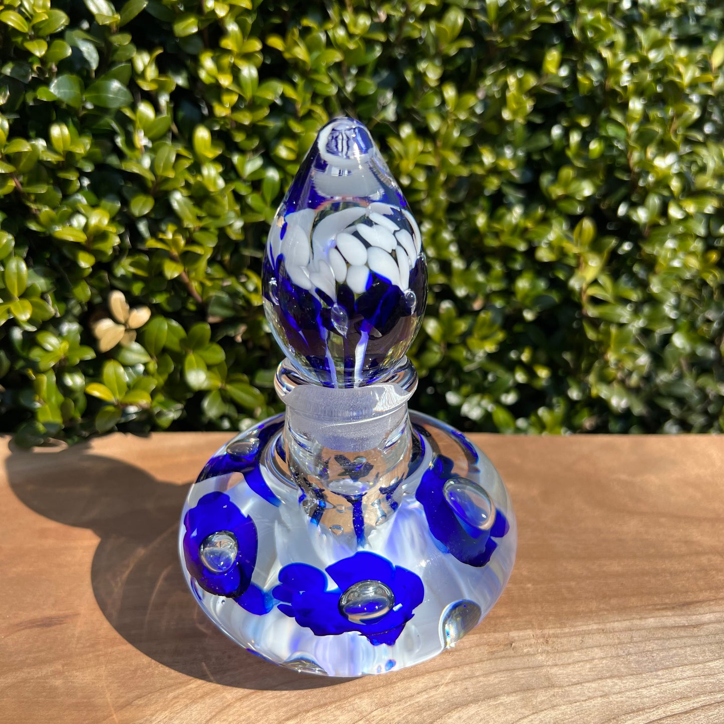 Vintage Joe St. Clair Controlled Bubble Glass Perfume Bottle