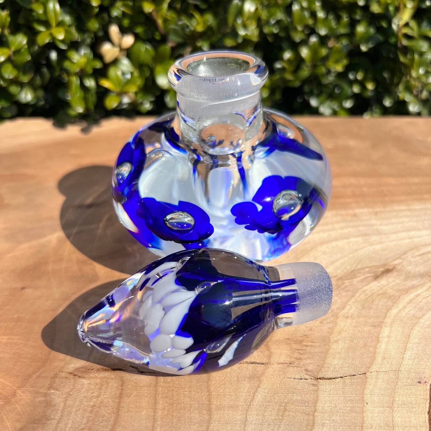Vintage Joe St. Clair Controlled Bubble Glass Perfume Bottle