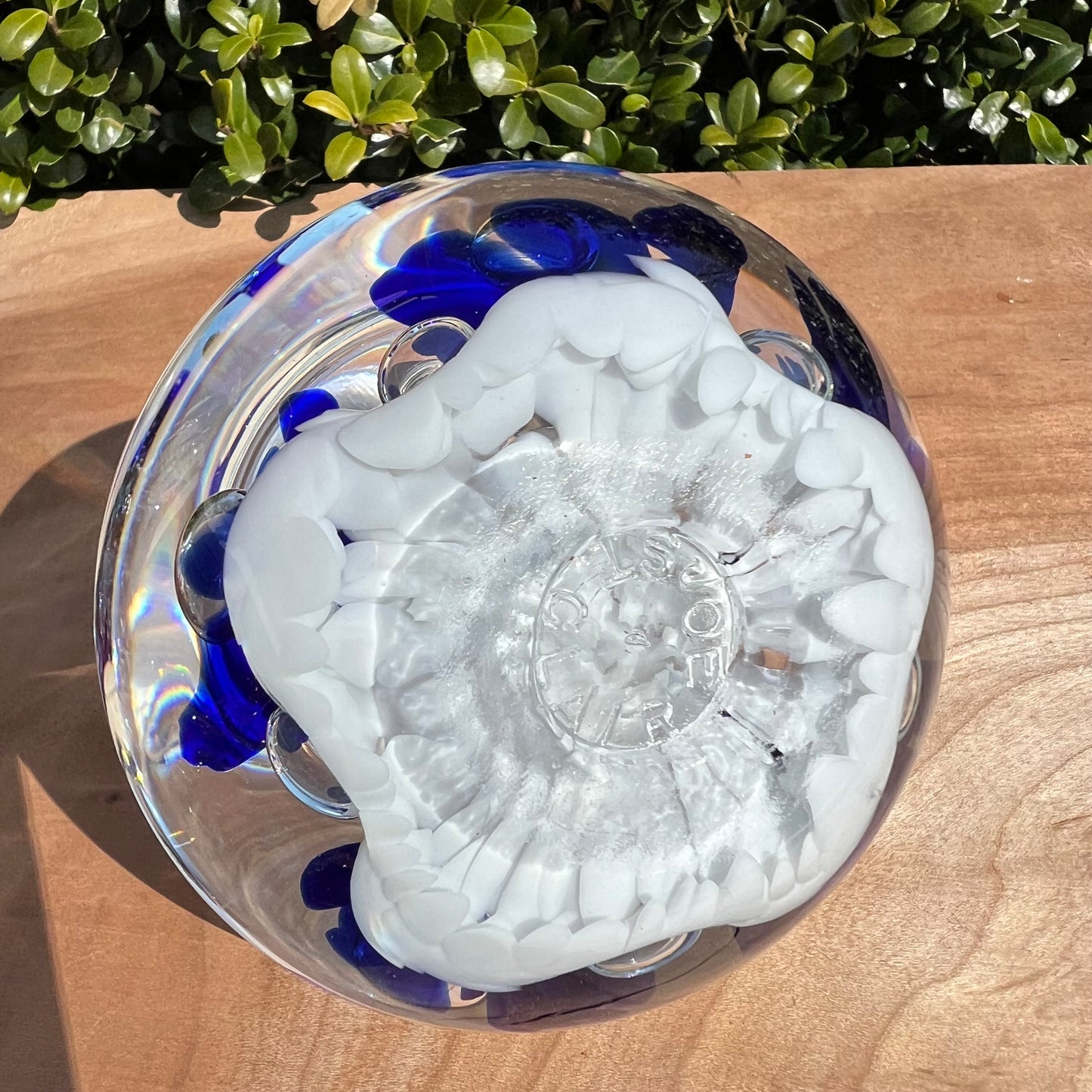 Vintage Joe St. Clair Controlled Bubble Glass Perfume Bottle