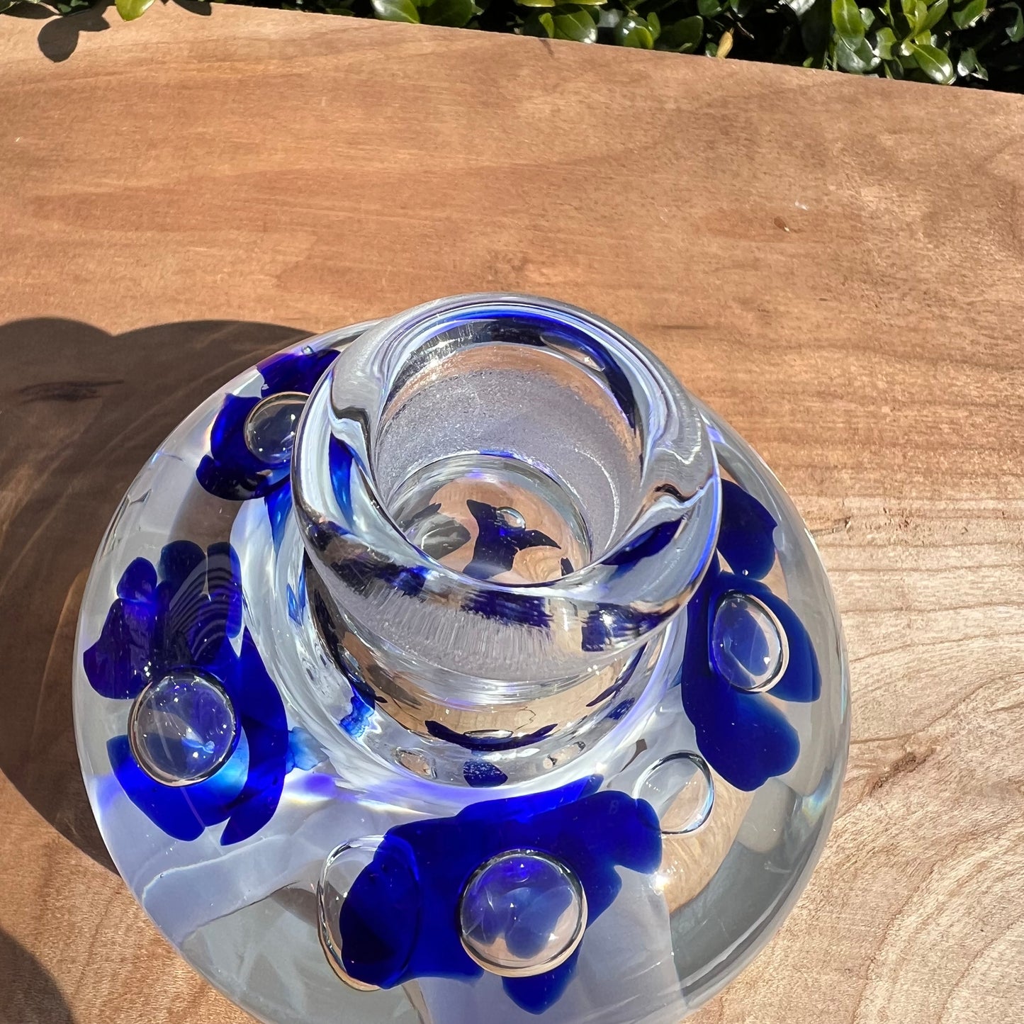 Vintage Joe St. Clair Controlled Bubble Glass Perfume Bottle