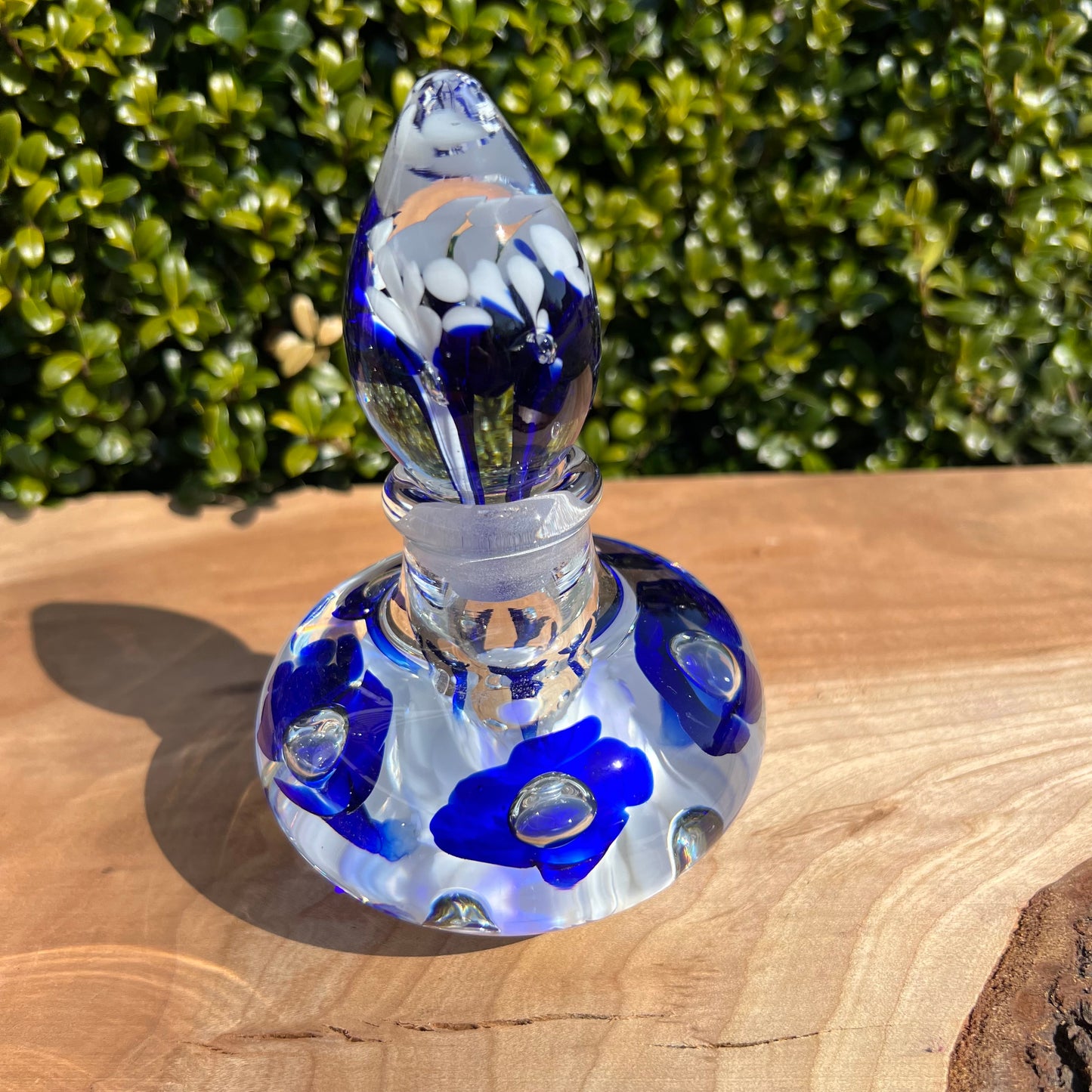 Vintage Joe St. Clair Controlled Bubble Glass Perfume Bottle