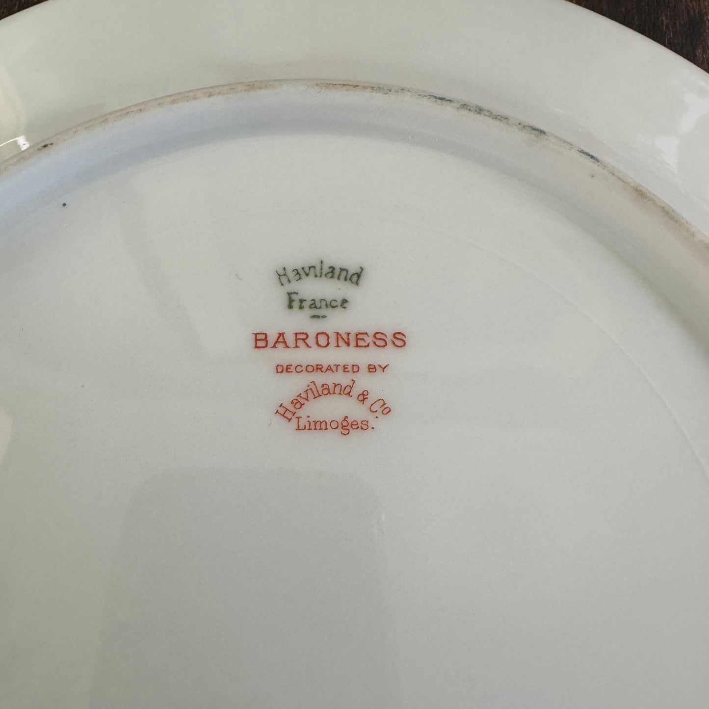 One French Haviland & Co French Limoges Baroness 8-3/4" Dinner Plate