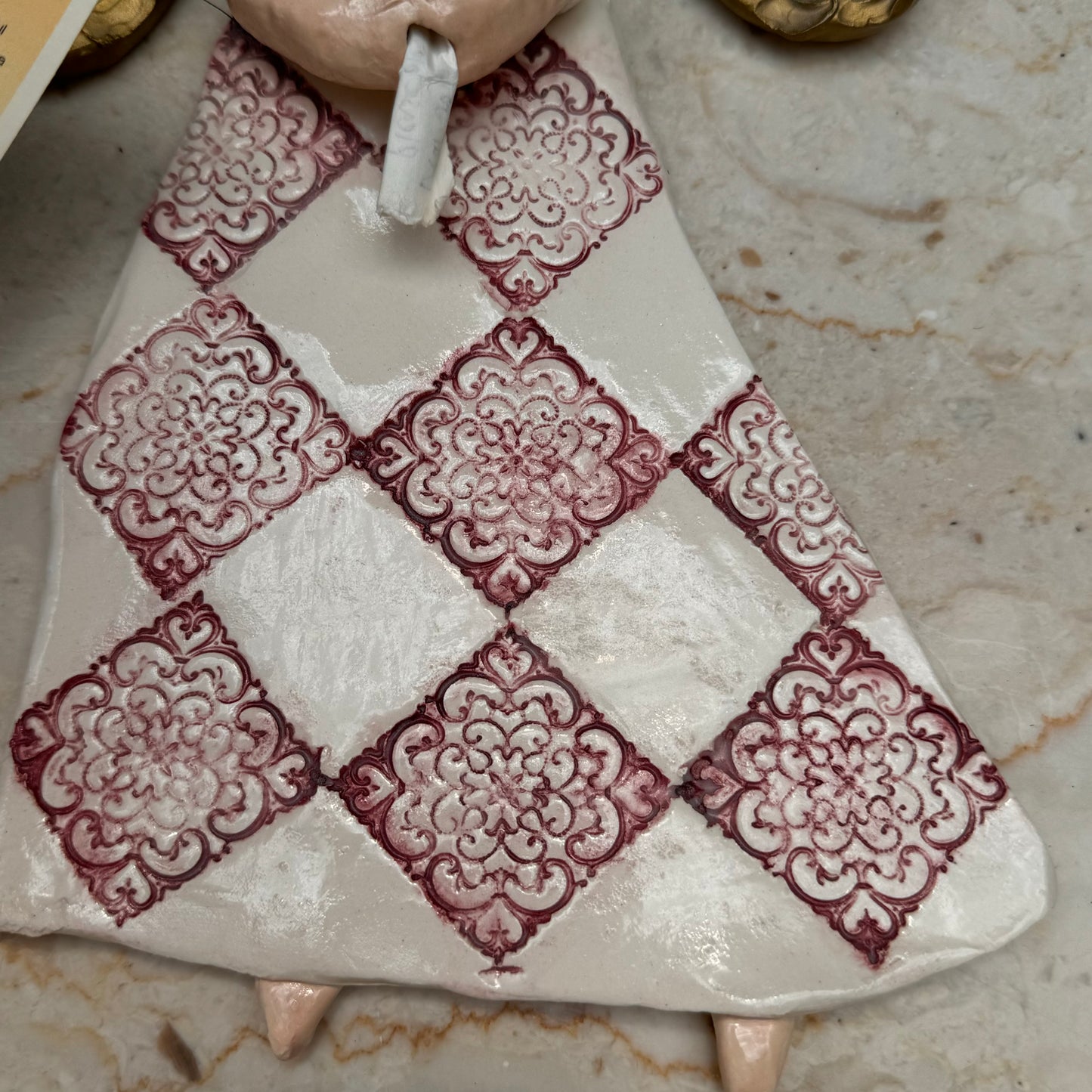 Justine Ferreri Hand Made Pottery Prayer Angel